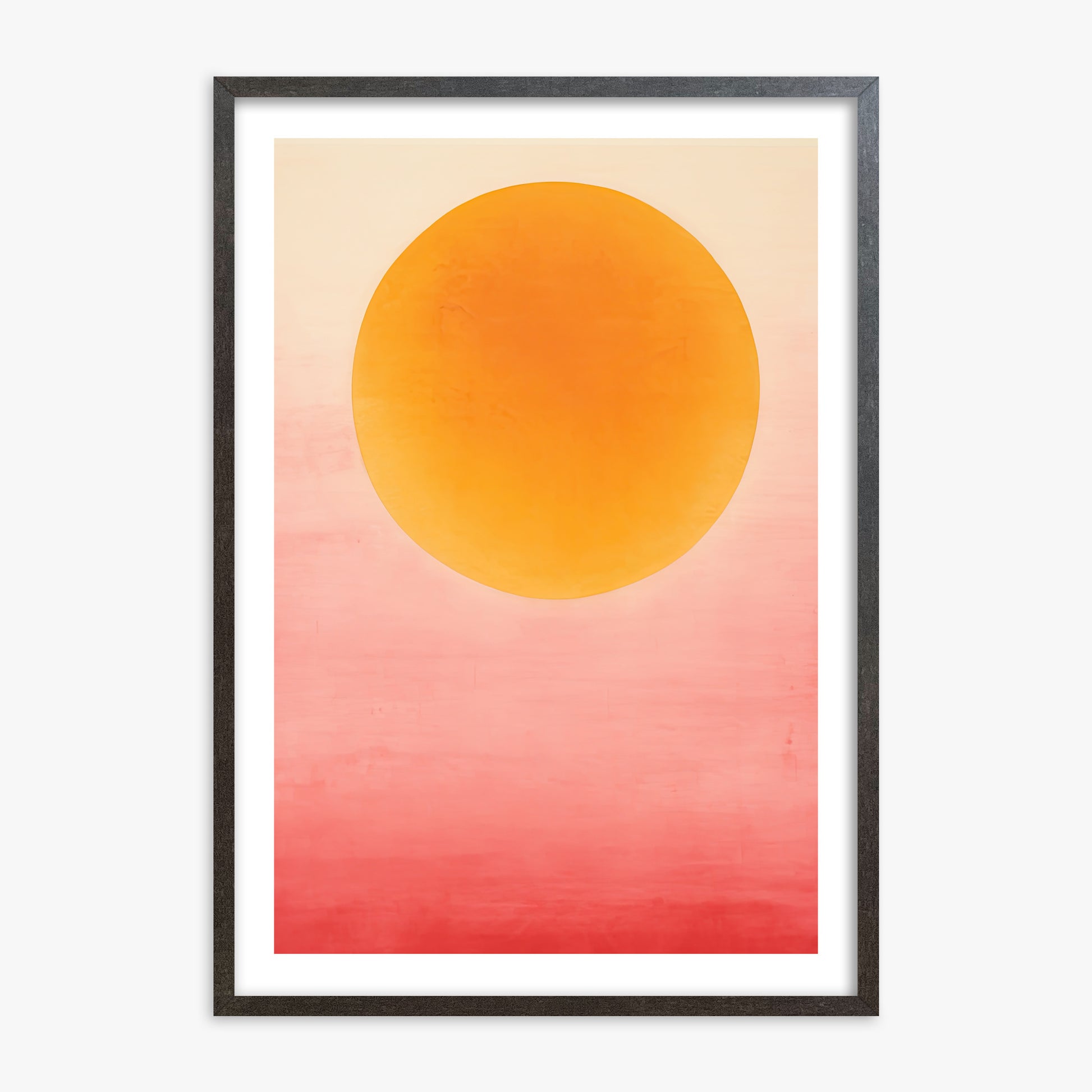 Solar Flare, 70x100cm Framed Art Reproduction With Espresso Frame