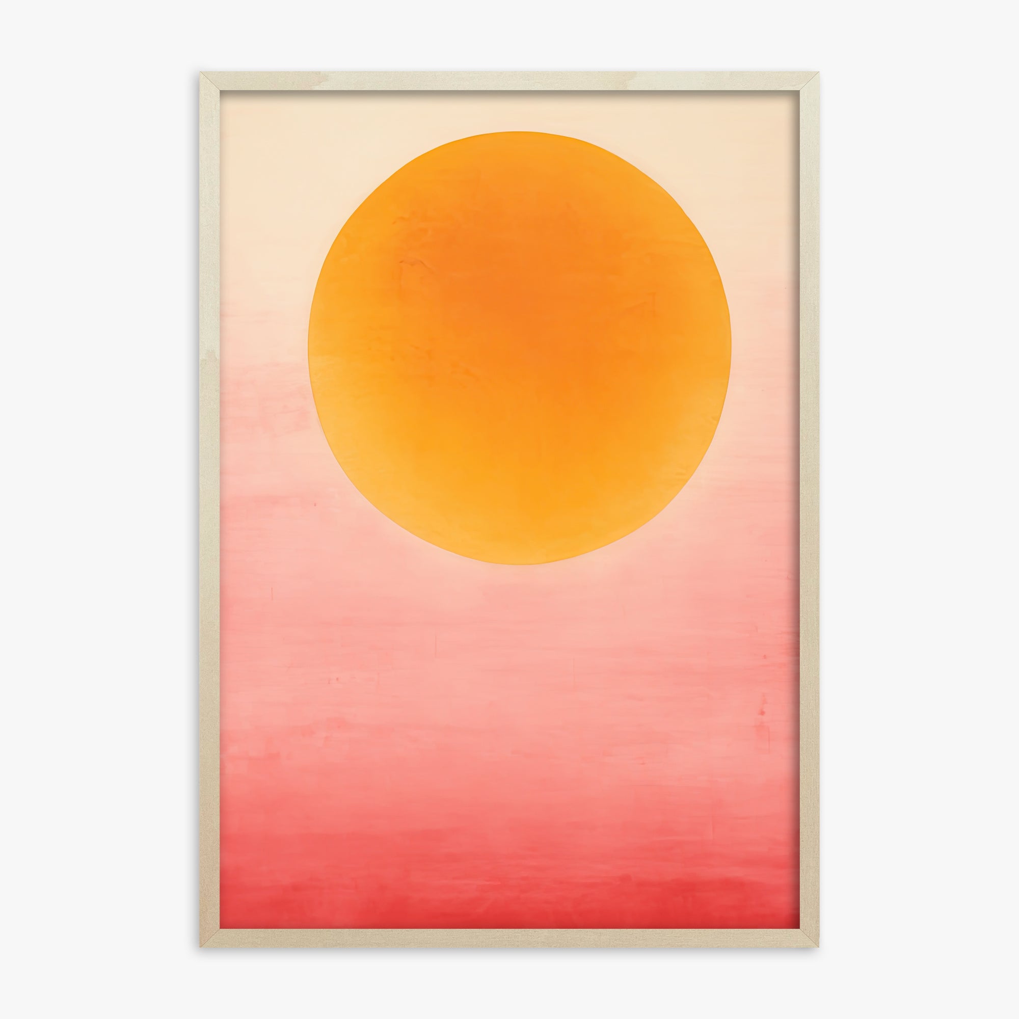 Solar Flare, 70x100cm Framed Art Reproduction With Lime Wood Frame