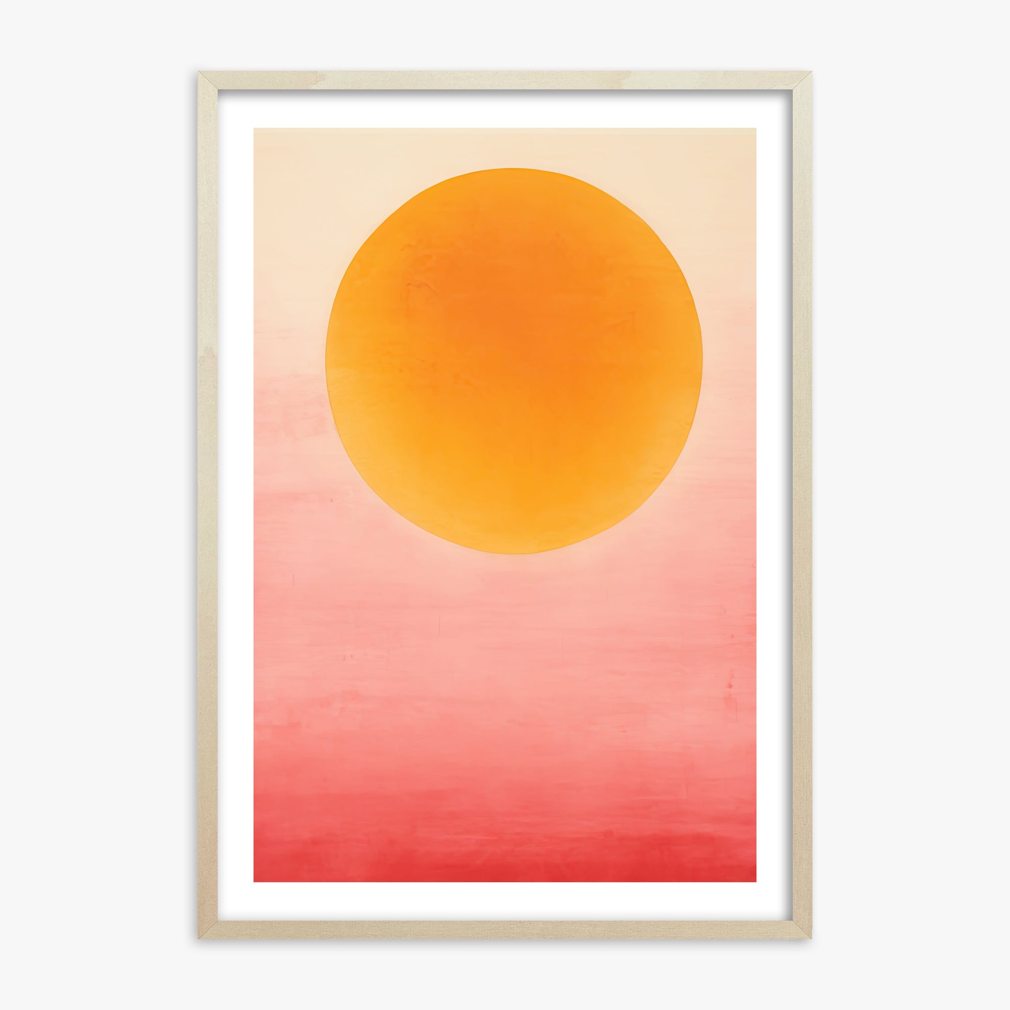 Solar Flare, 70x100cm Framed Art Reproduction With Lime Wood Frame
