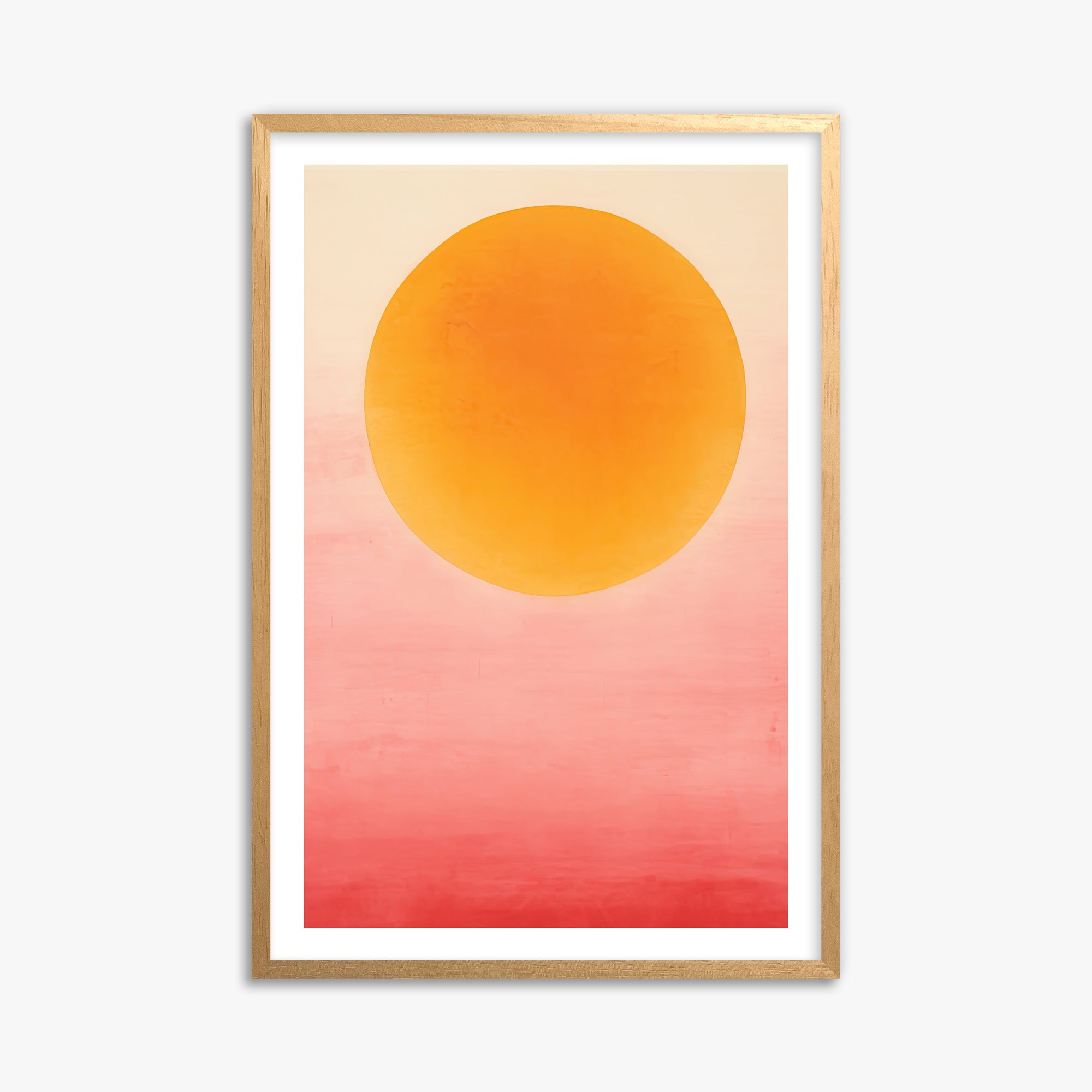 Solar Flare, 61x91cm Oak Framed Art Reproduction