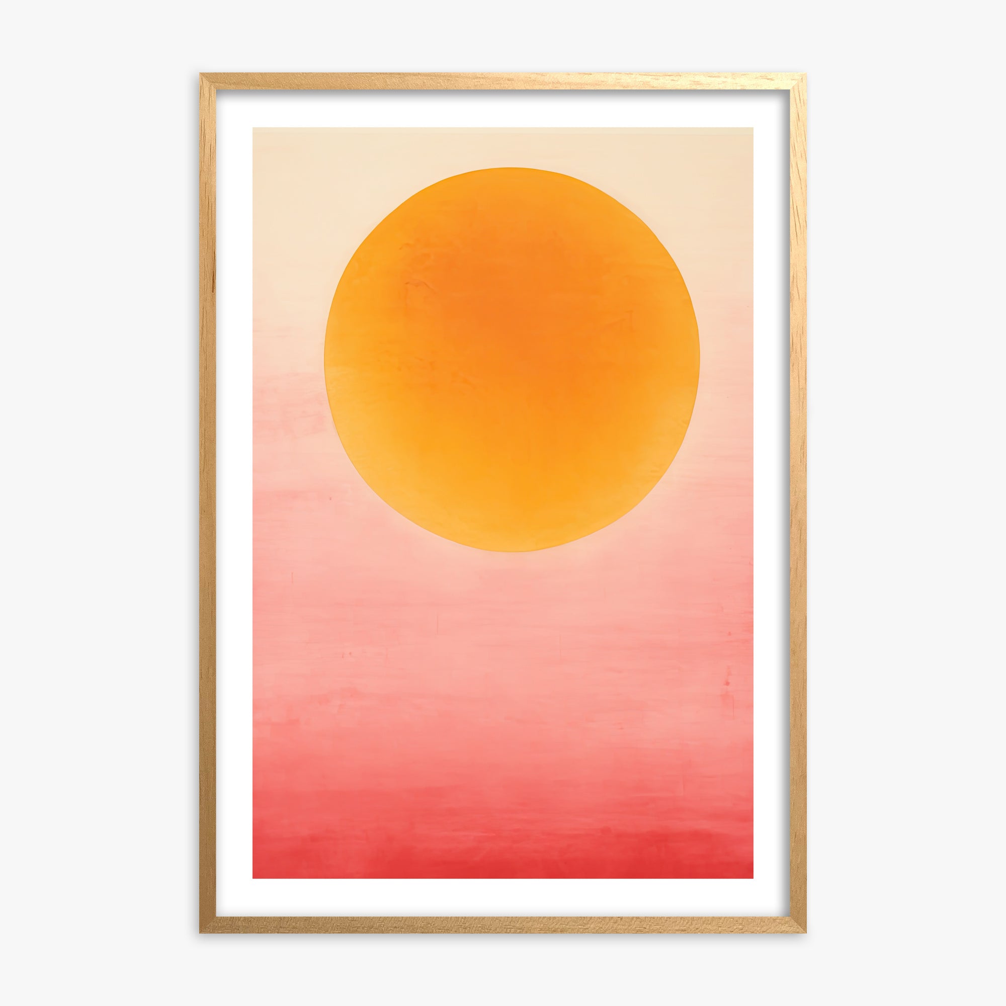 Solar Flare, 70x100cm Oak Framed Art Reproduction