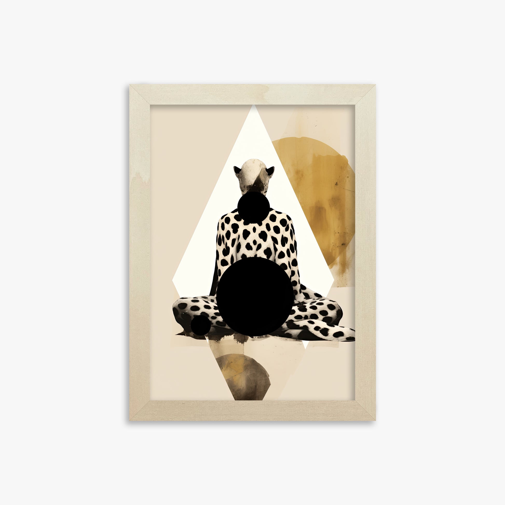 Spotted Zenith, 21x30cm Framed Art Reproduction With Lime Wood Frame