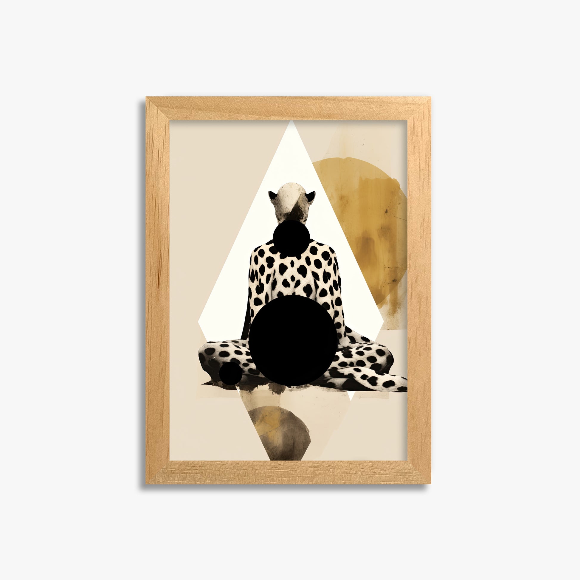 Spotted Zenith, 21x30cm Framed Poster With Oak Frame