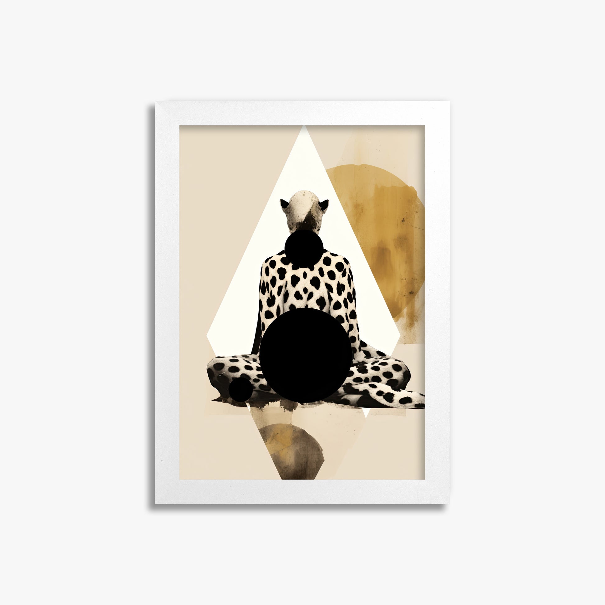 Spotted Zenith, 21x30cm Framed Poster With White Frame