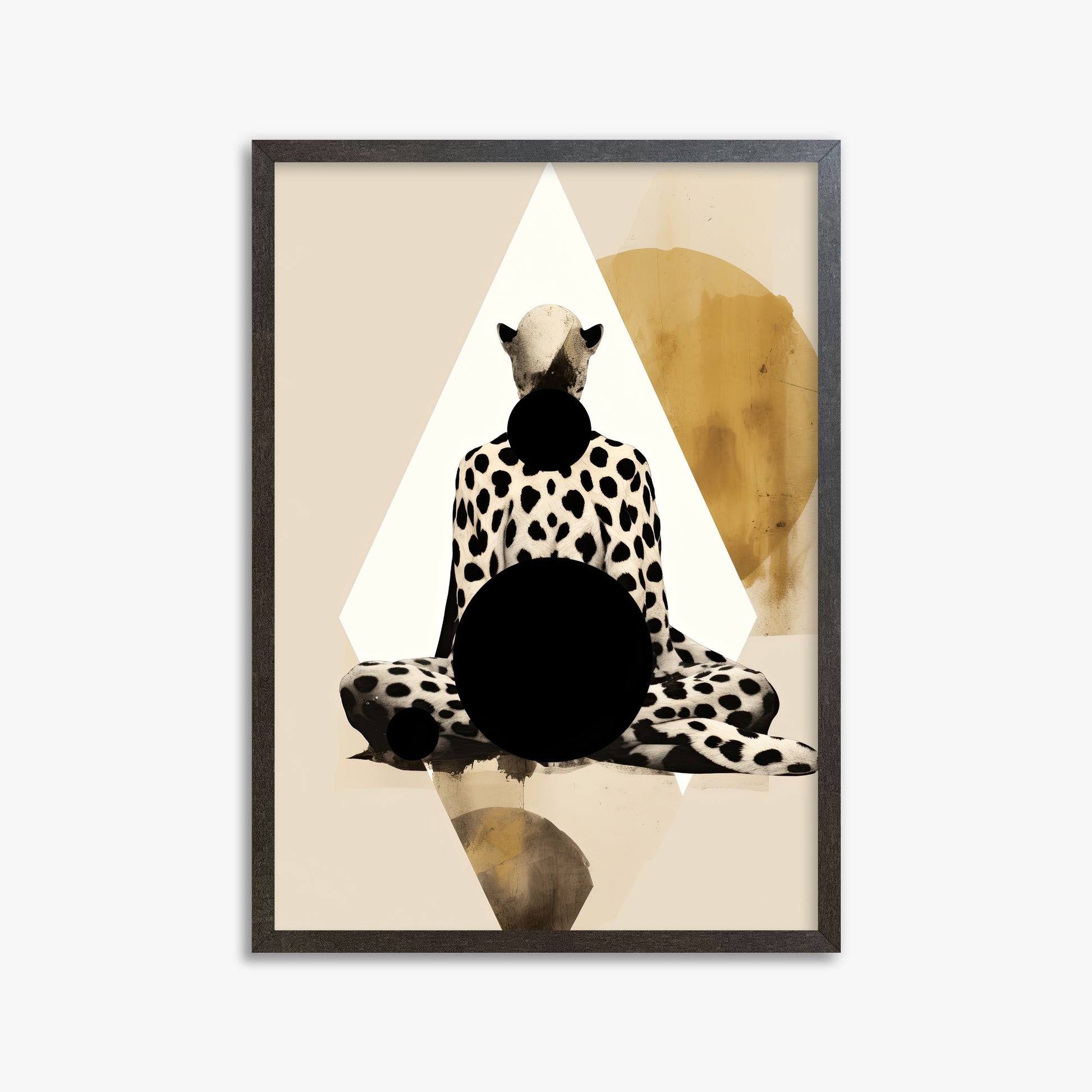 Spotted Zenith, 50x70cm Framed Art Reproduction With Espresso Frame