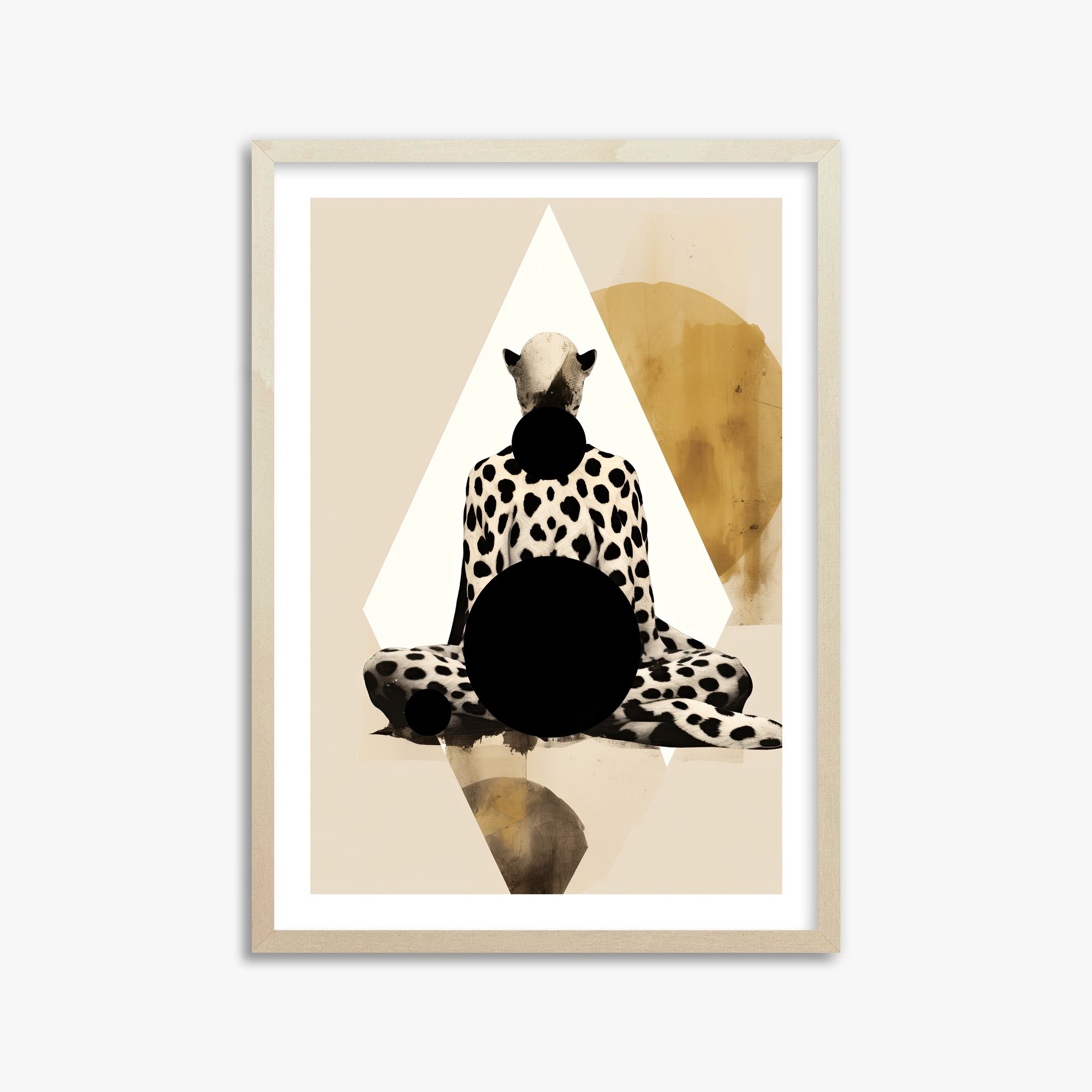 Spotted Zenith, 50x70cm Framed Art Reproduction With Lime Wood Frame