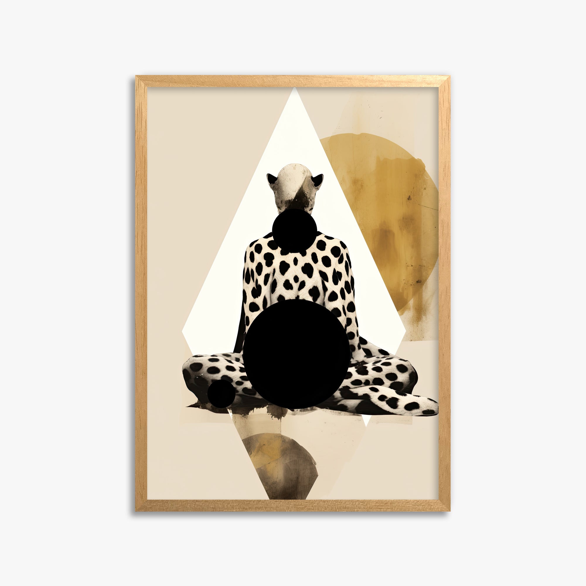 Spotted Zenith, 50x70cm Framed Poster With Oak Frame