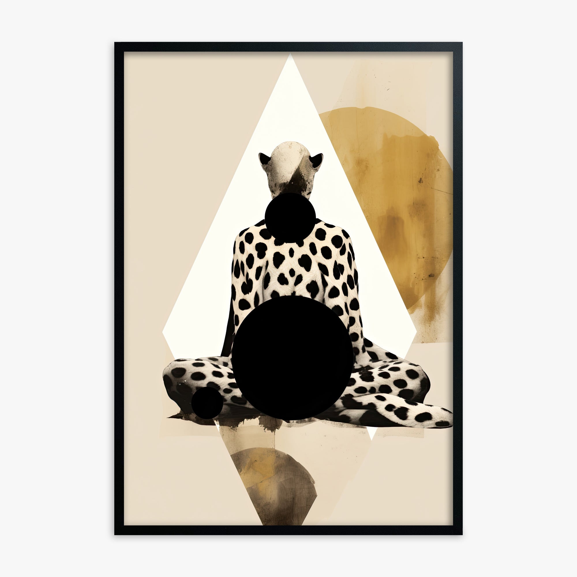 Spotted Zenith, Black Framed Poster With Black Frame