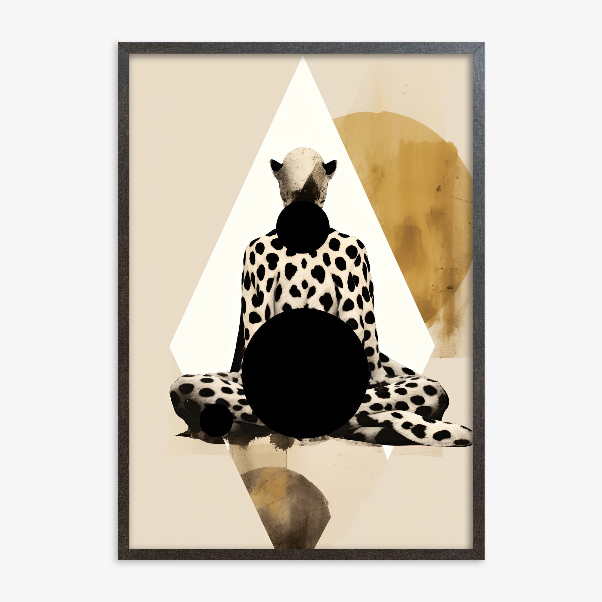 Spotted Zenith, 70x100cm Framed Art Reproduction With Espresso Frame