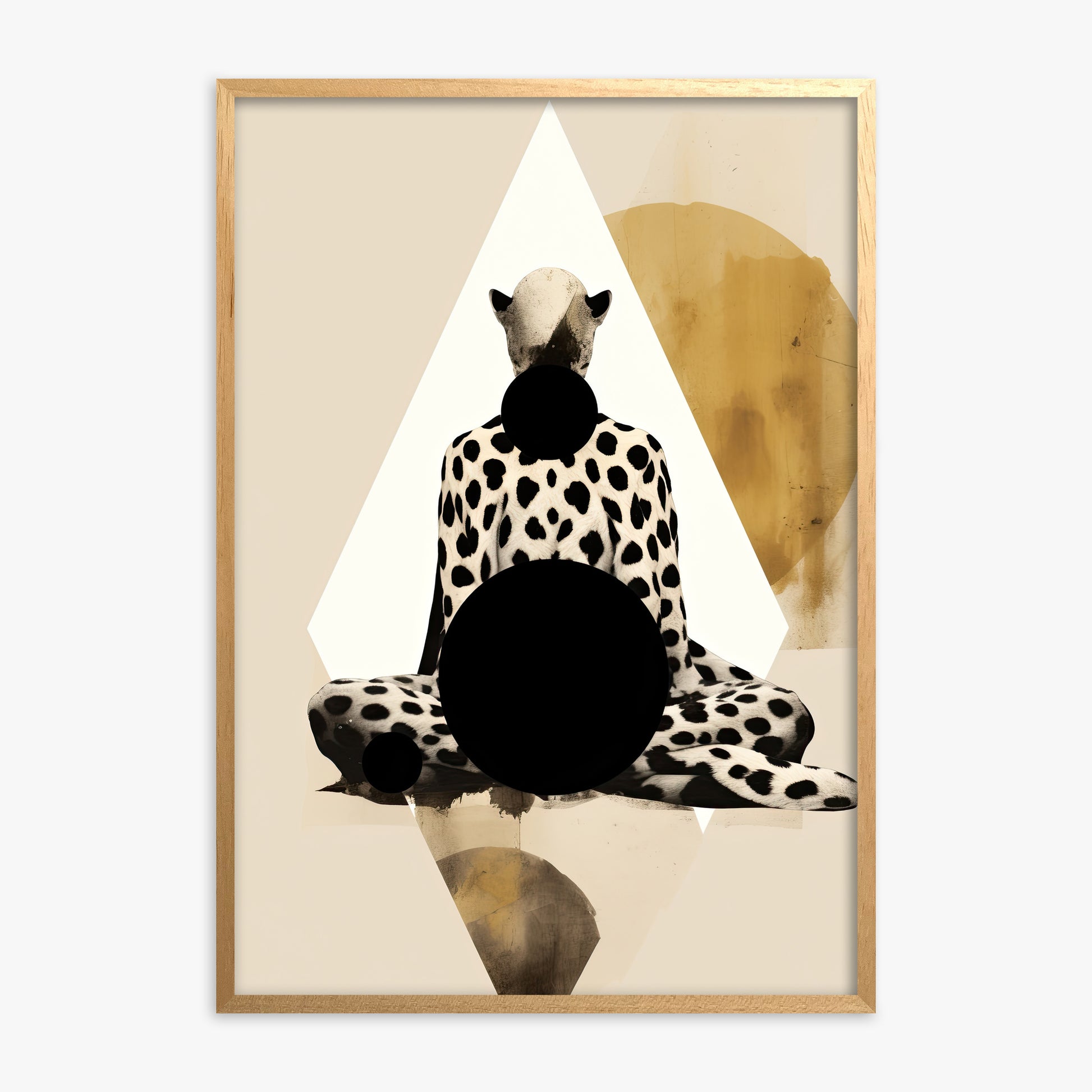 Spotted Zenith, Oak Framed Poster With Oak Frame