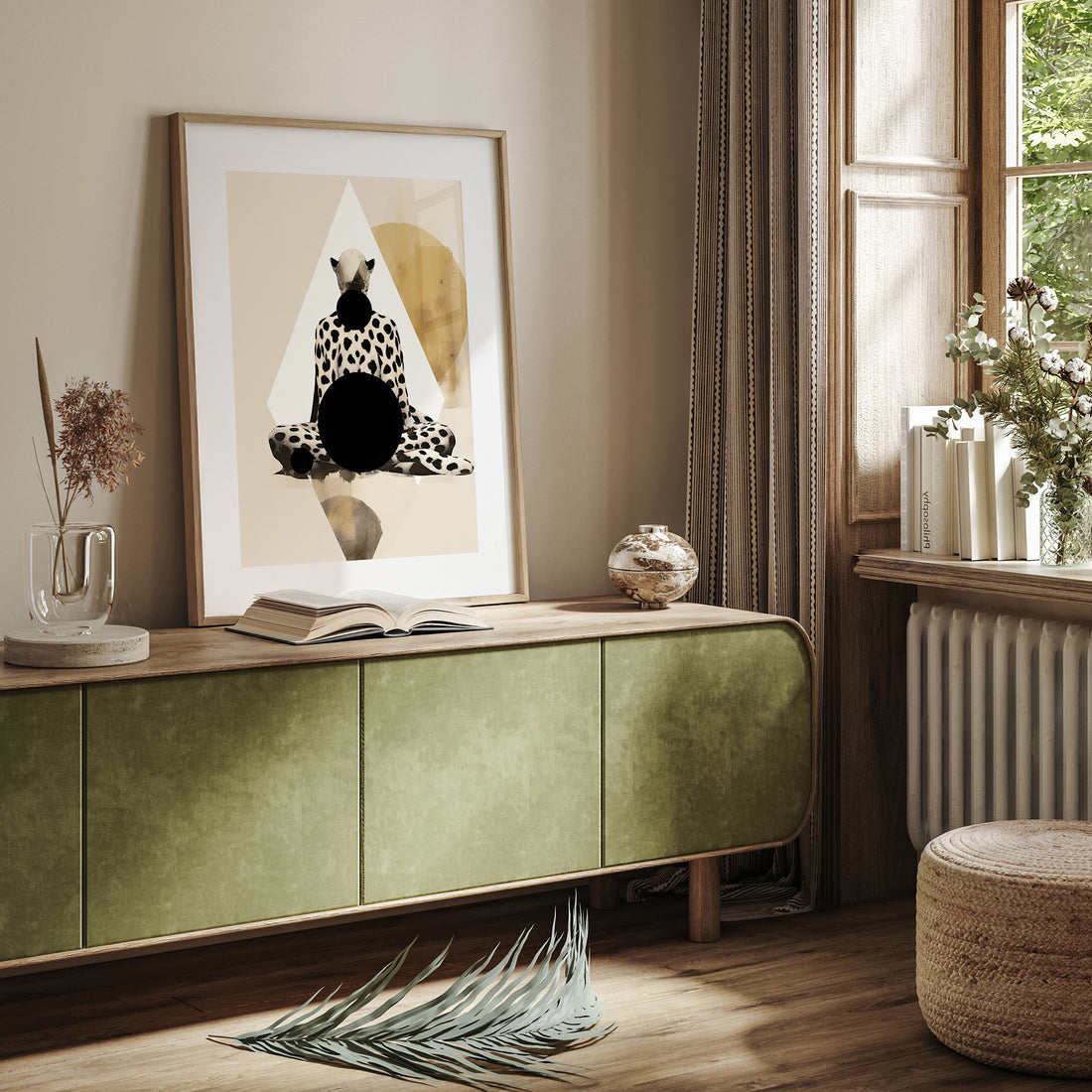 Spotted Zenith, 50x70cm Framed Poster With Black Frame