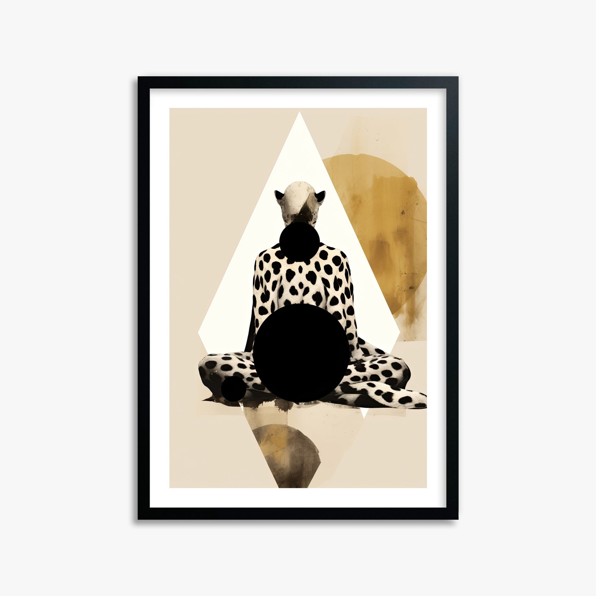Spotted Zenith, 50x70cm Black Framed Art Reproduction