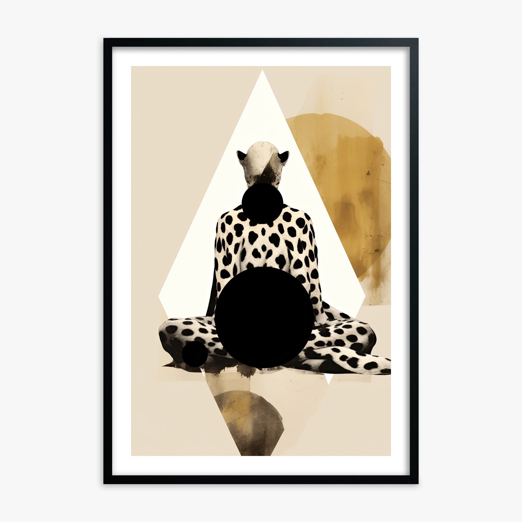 Spotted Zenith, 70x100cm Black Framed Art Reproduction