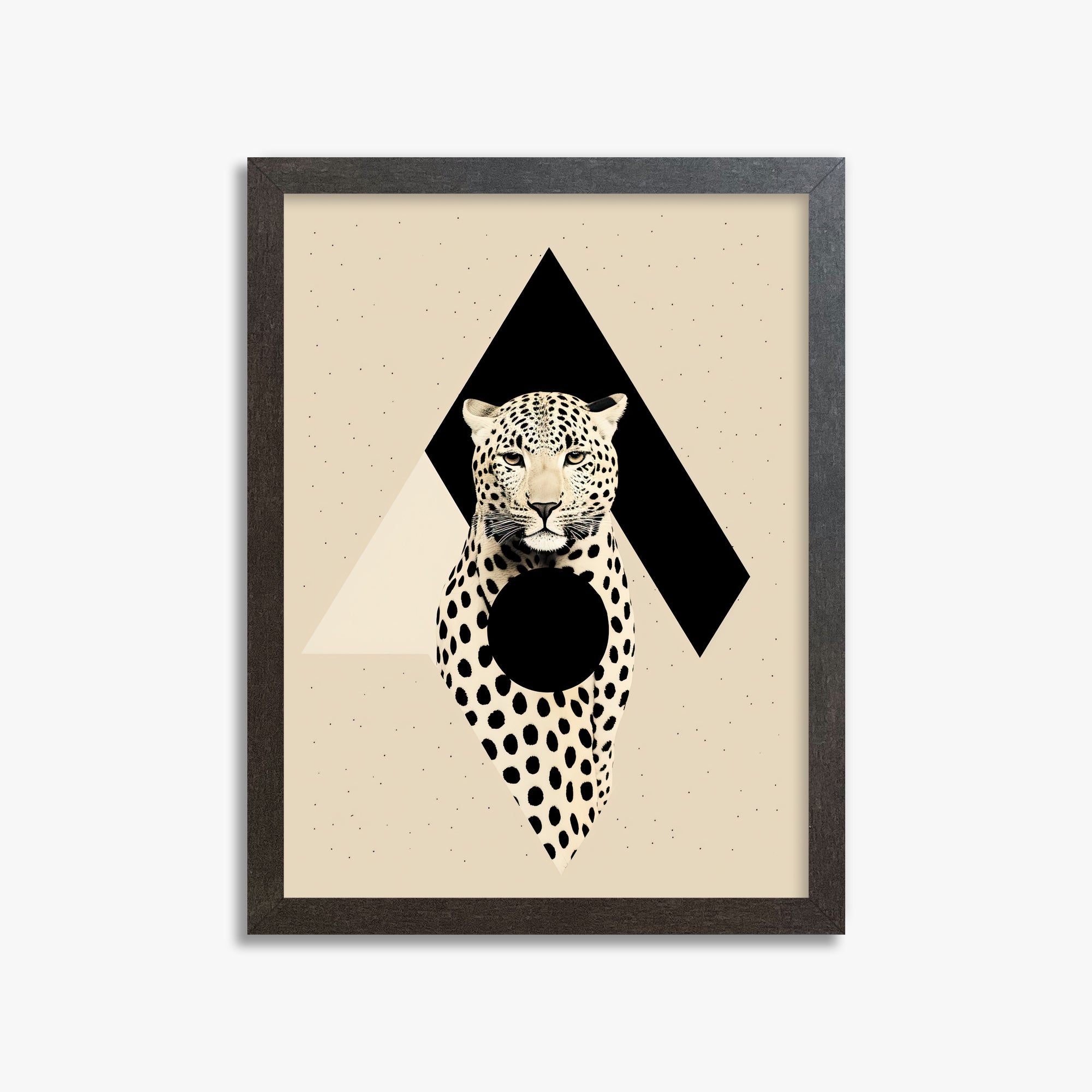 Predator's Prism, 30x40cm Framed Art Reproduction With Espresso Frame