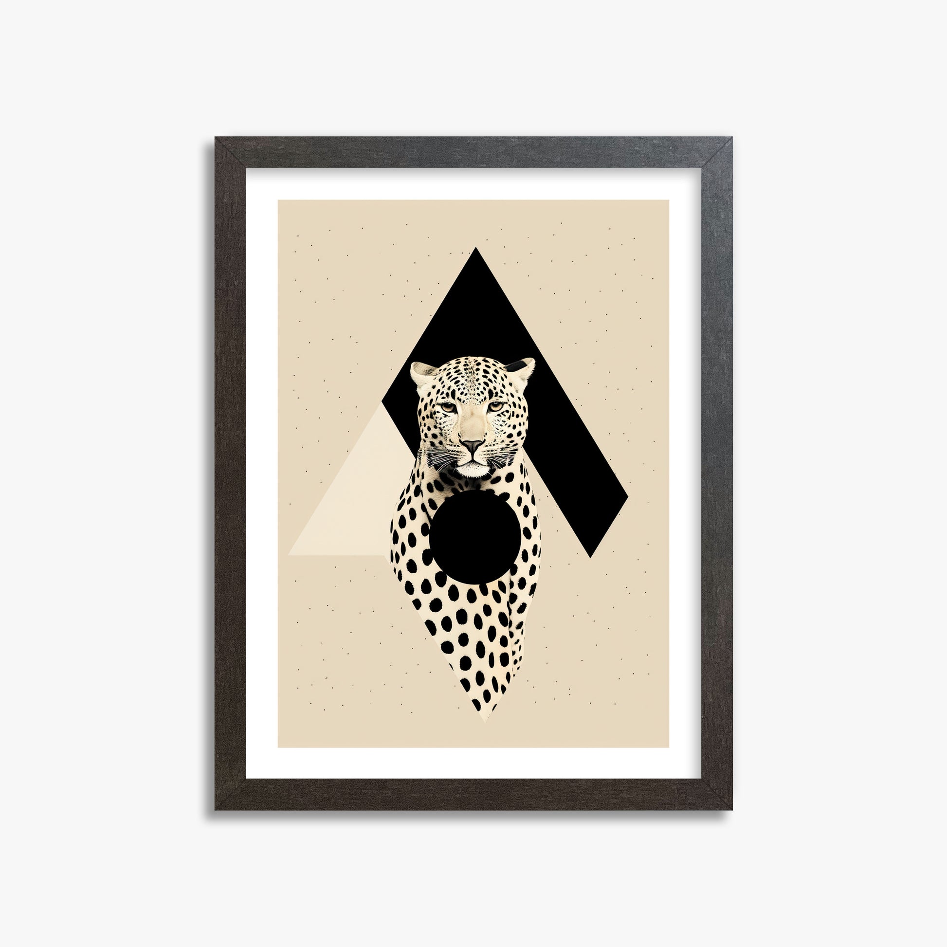 Predator's Prism, 30x40cm Framed Art Reproduction With Espresso Frame
