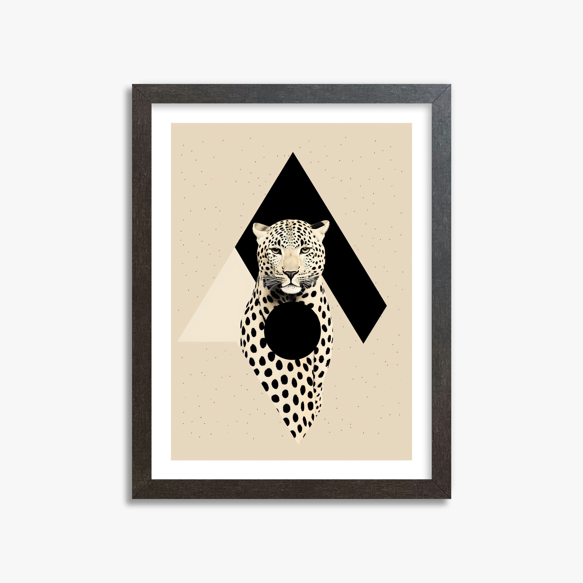 Predator's Prism, 30x40cm Framed Art Reproduction With Espresso Frame
