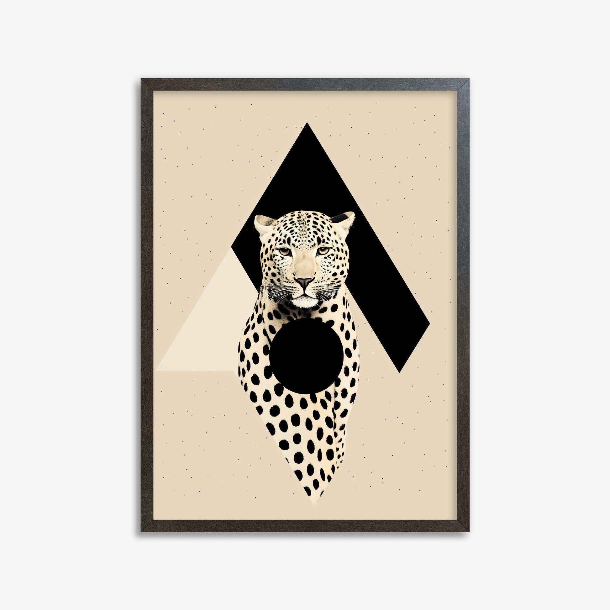 Predator's Prism, 50x70cm Framed Art Reproduction With Espresso Frame