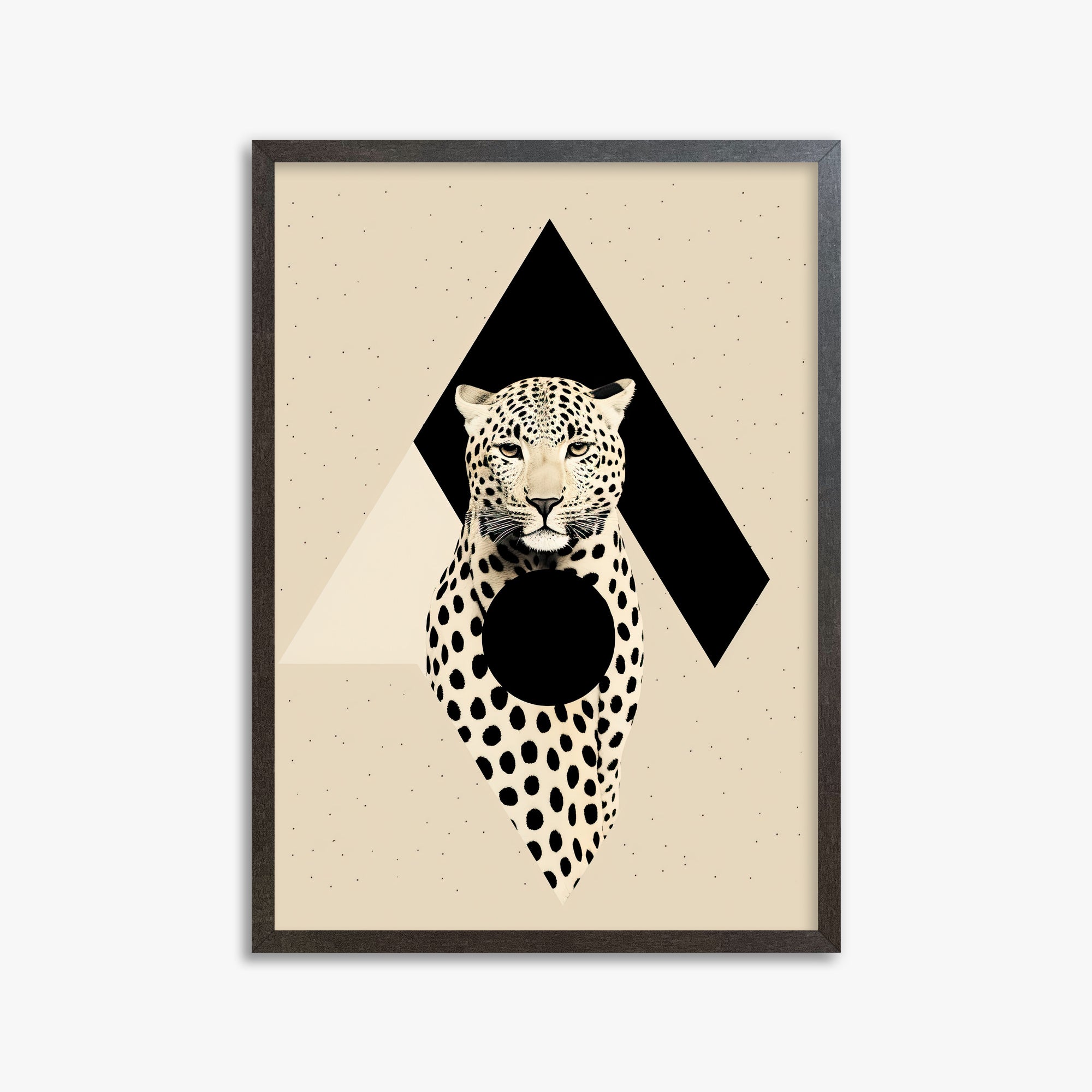 Predator's Prism, 50x70cm Framed Art Reproduction With Espresso Frame