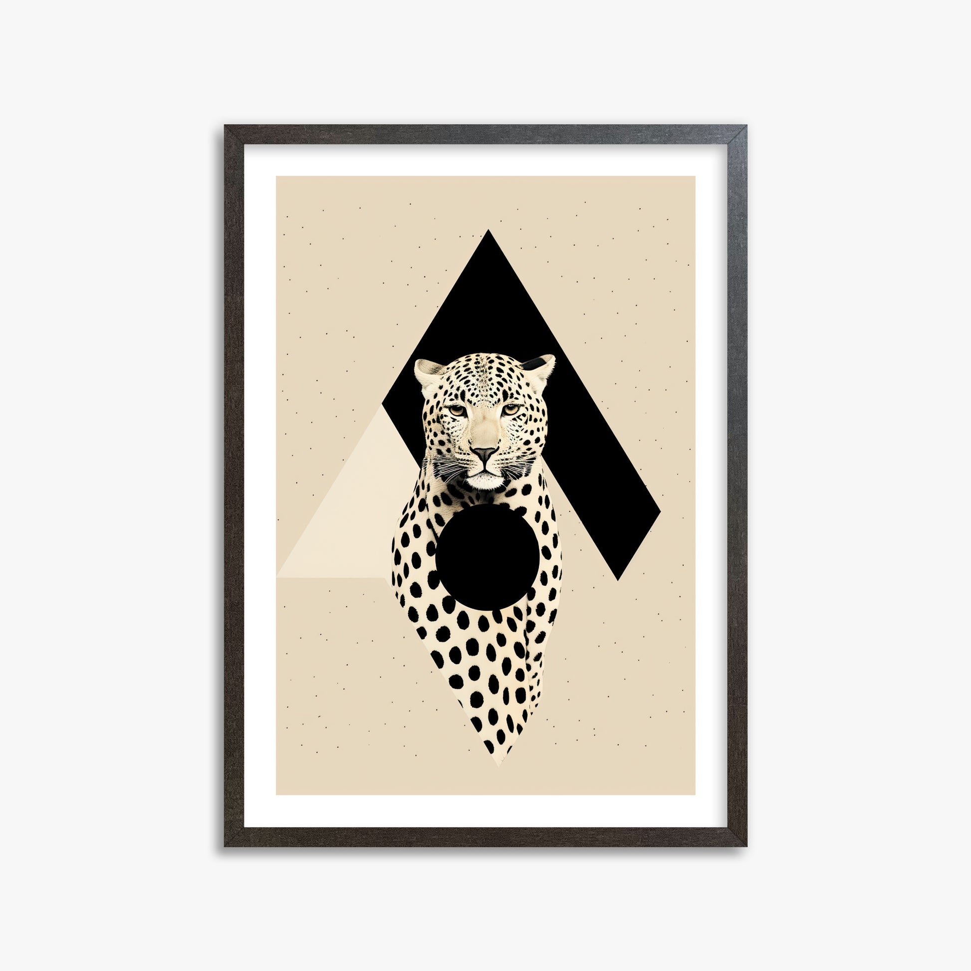 Predator's Prism, 50x70cm Framed Art Reproduction With Espresso Frame