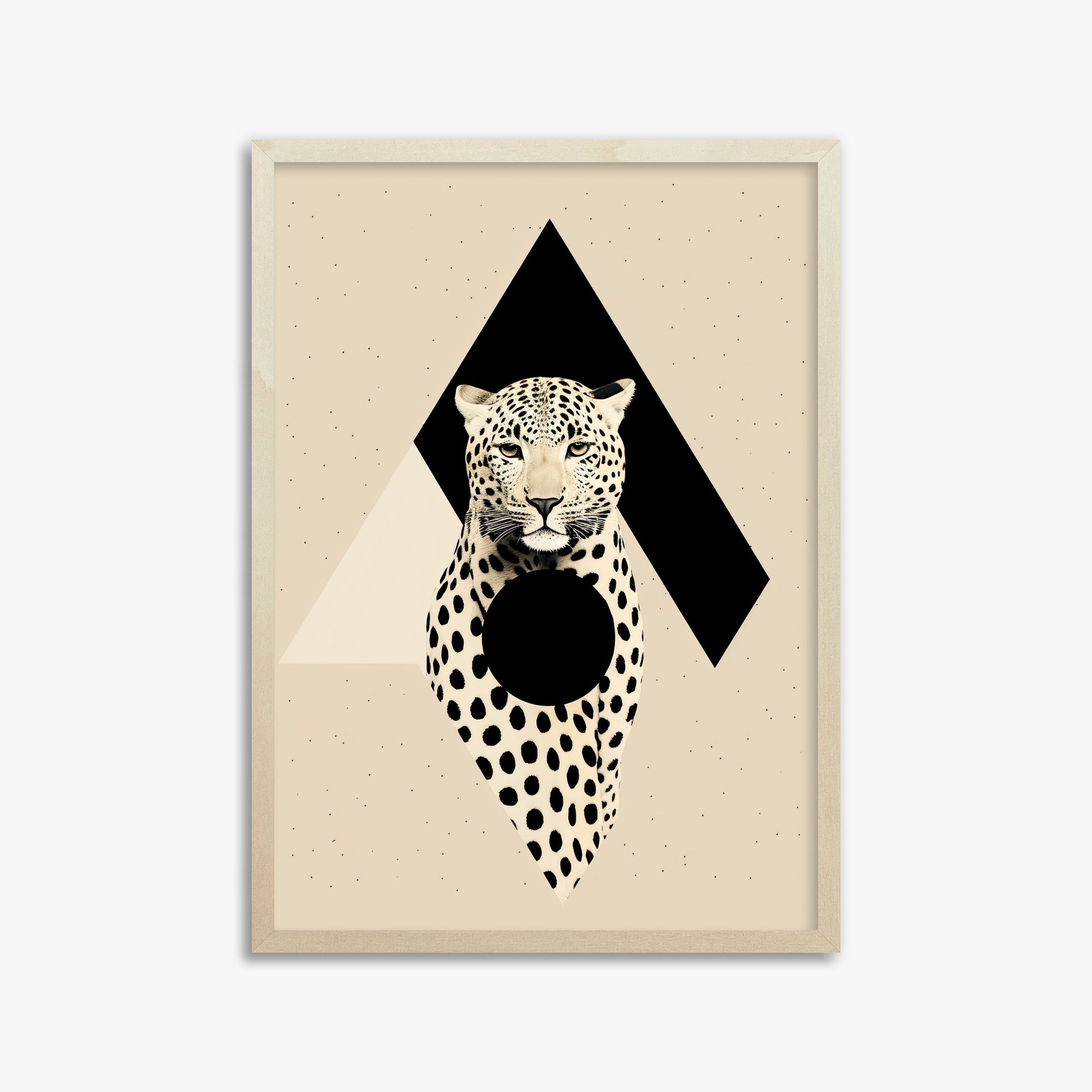 Predator's Prism, 50x70cm Framed Art Reproduction With Lime Wood Frame