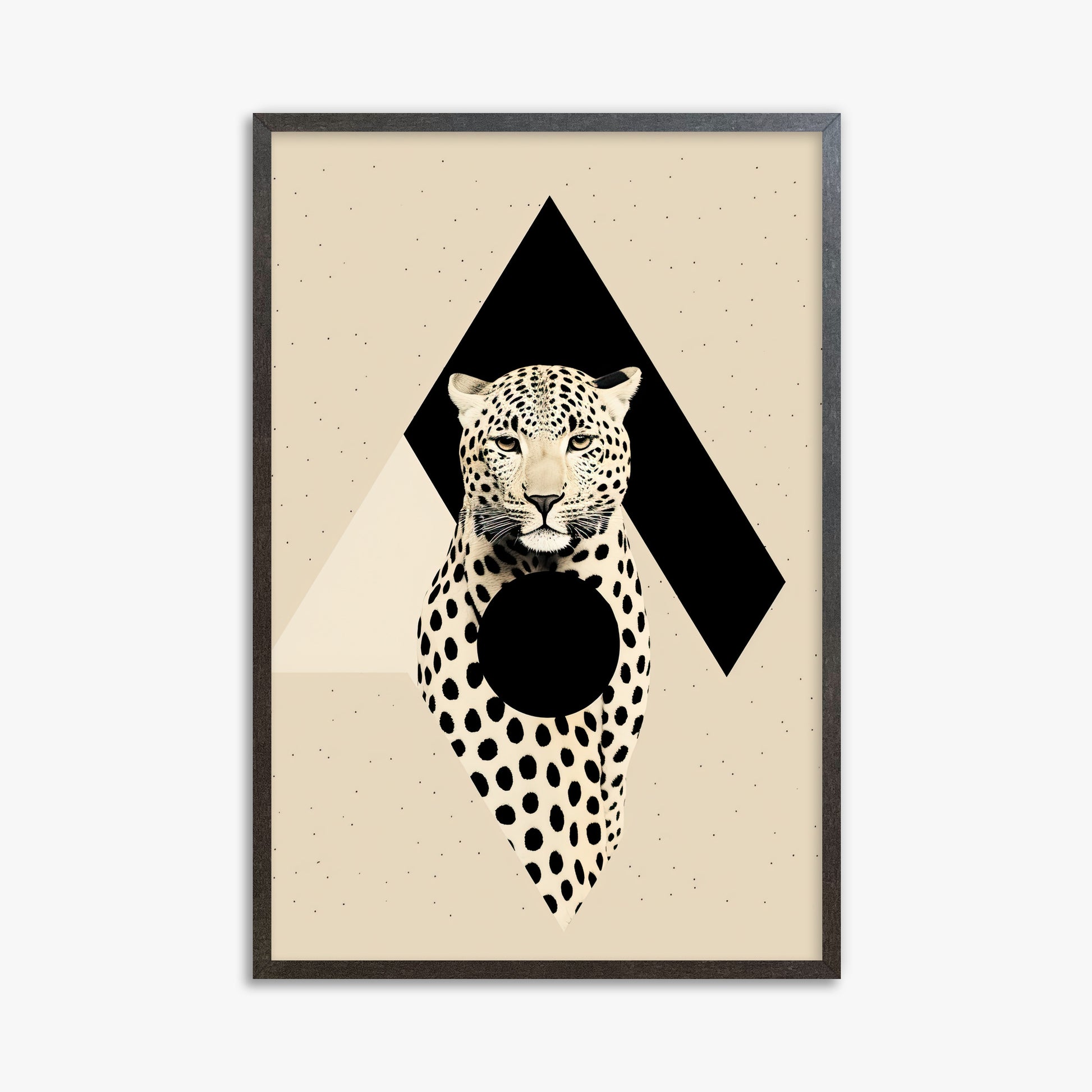 Predator's Prism, 61x91cm Framed Art Reproduction With Espresso Frame