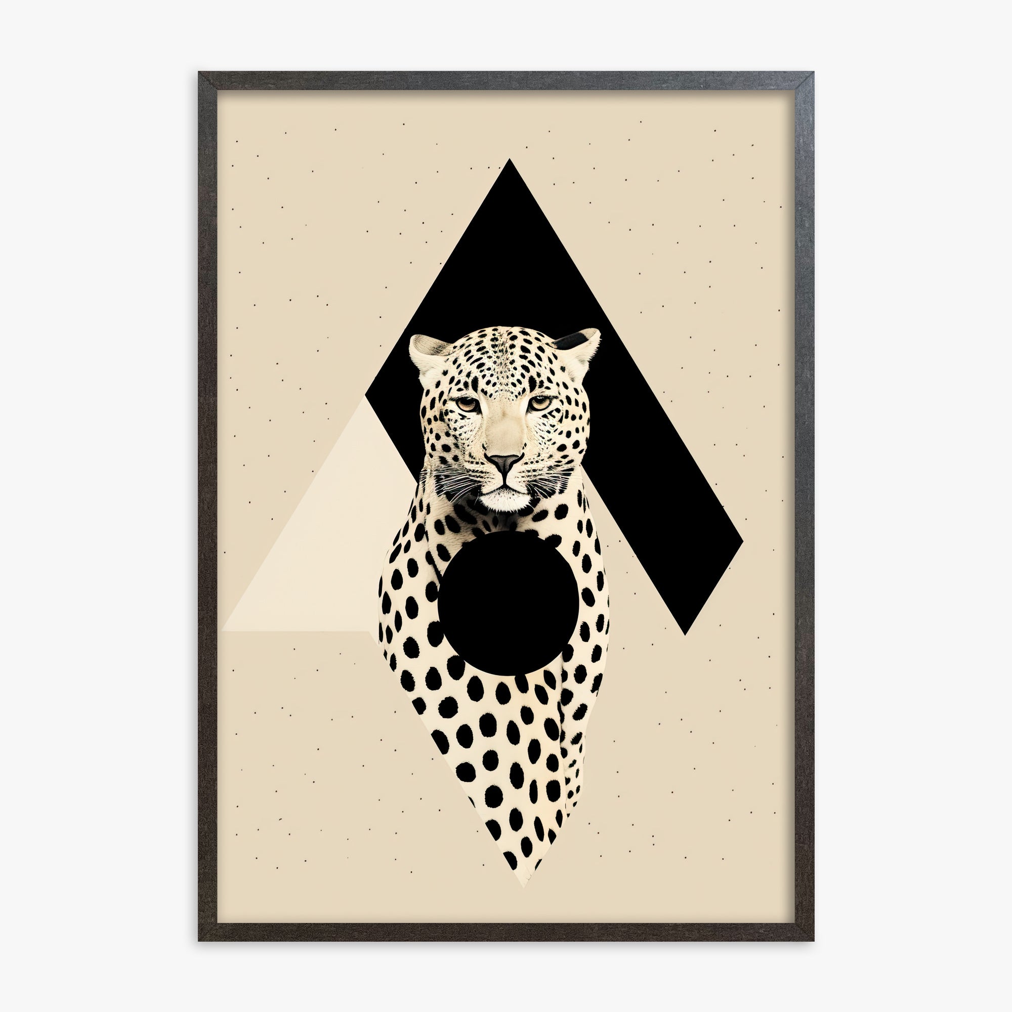 Predator's Prism, 70x100cm Framed Art Reproduction With Espresso Frame