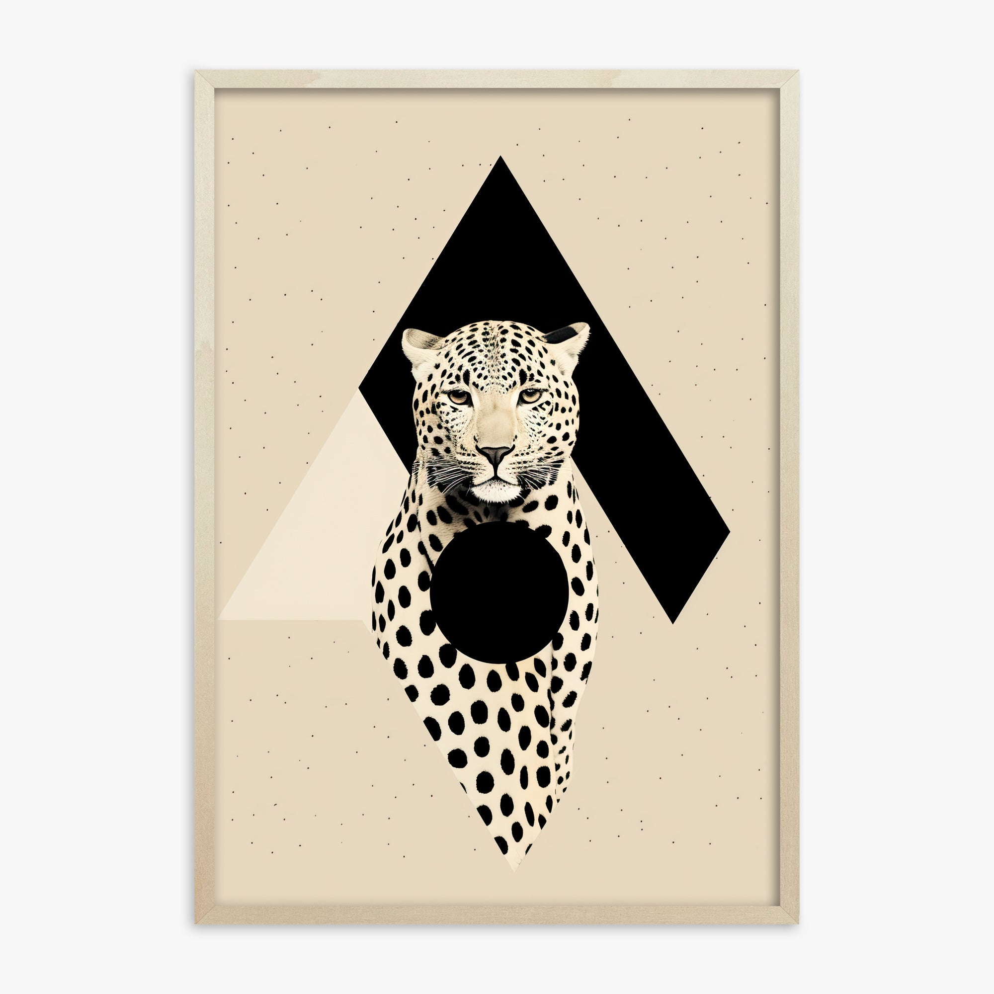 Predator's Prism, 70x100cm Framed Art Reproduction With Lime Wood Frame