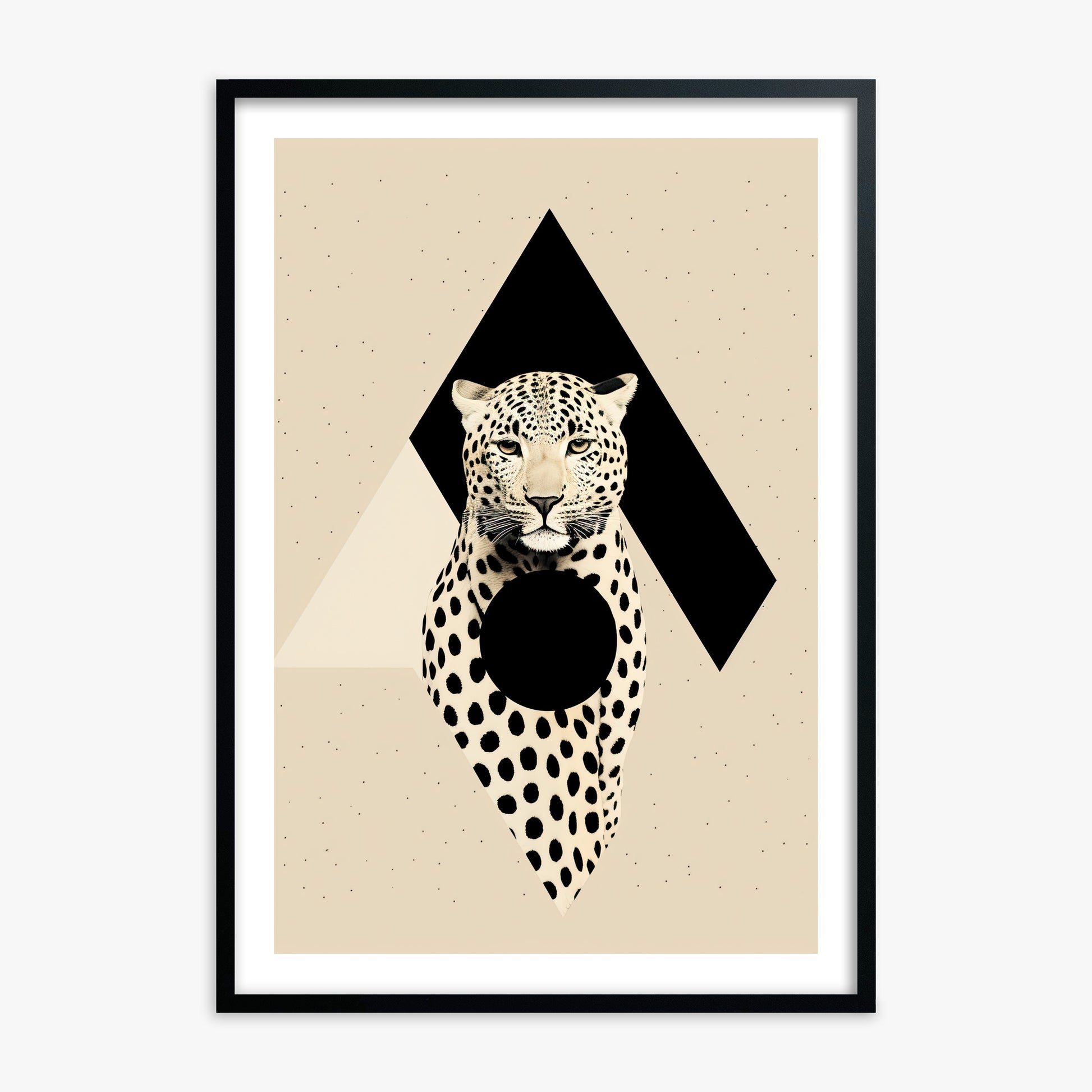 Predator's Prism, 70x100cm Black Framed Art Reproduction