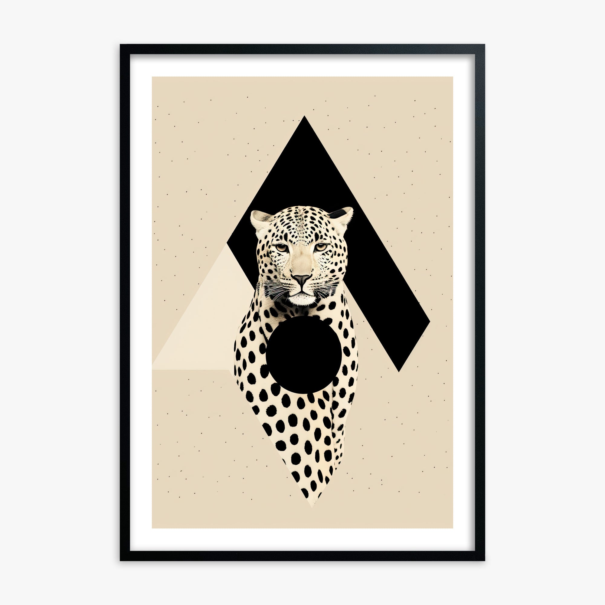 Predator's Prism, 70x100cm Black Framed Art Reproduction