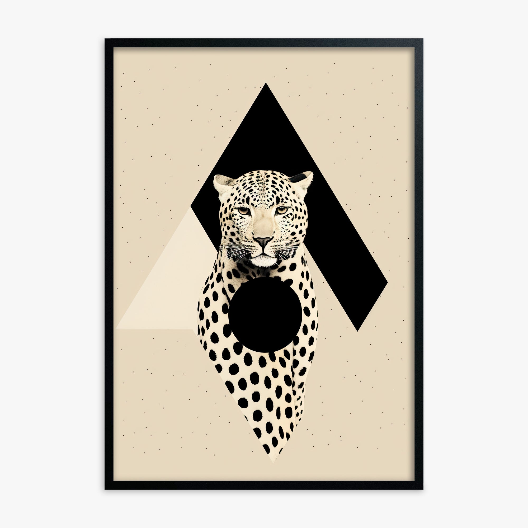 Predator's Prism, 70x100cm Black Framed Art Reproduction
