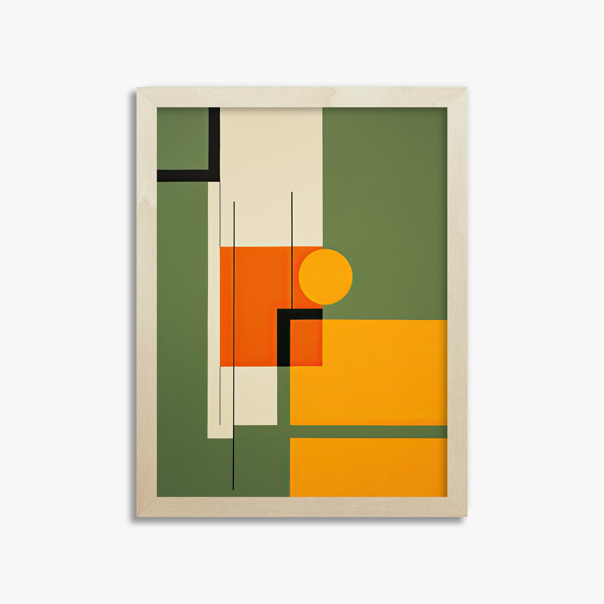 Harvest Grid, 30x40cm Framed Art Reproduction With Lime Wood Frame