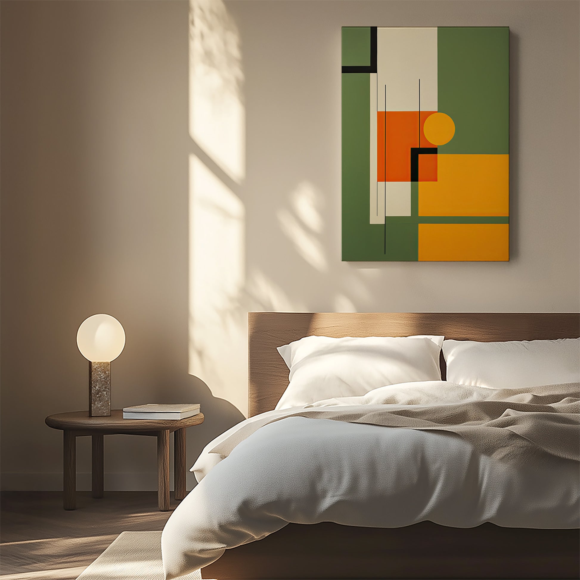 Design Concept No. 55 for Harvest Grid Japanese Satin Canvas Wall Art