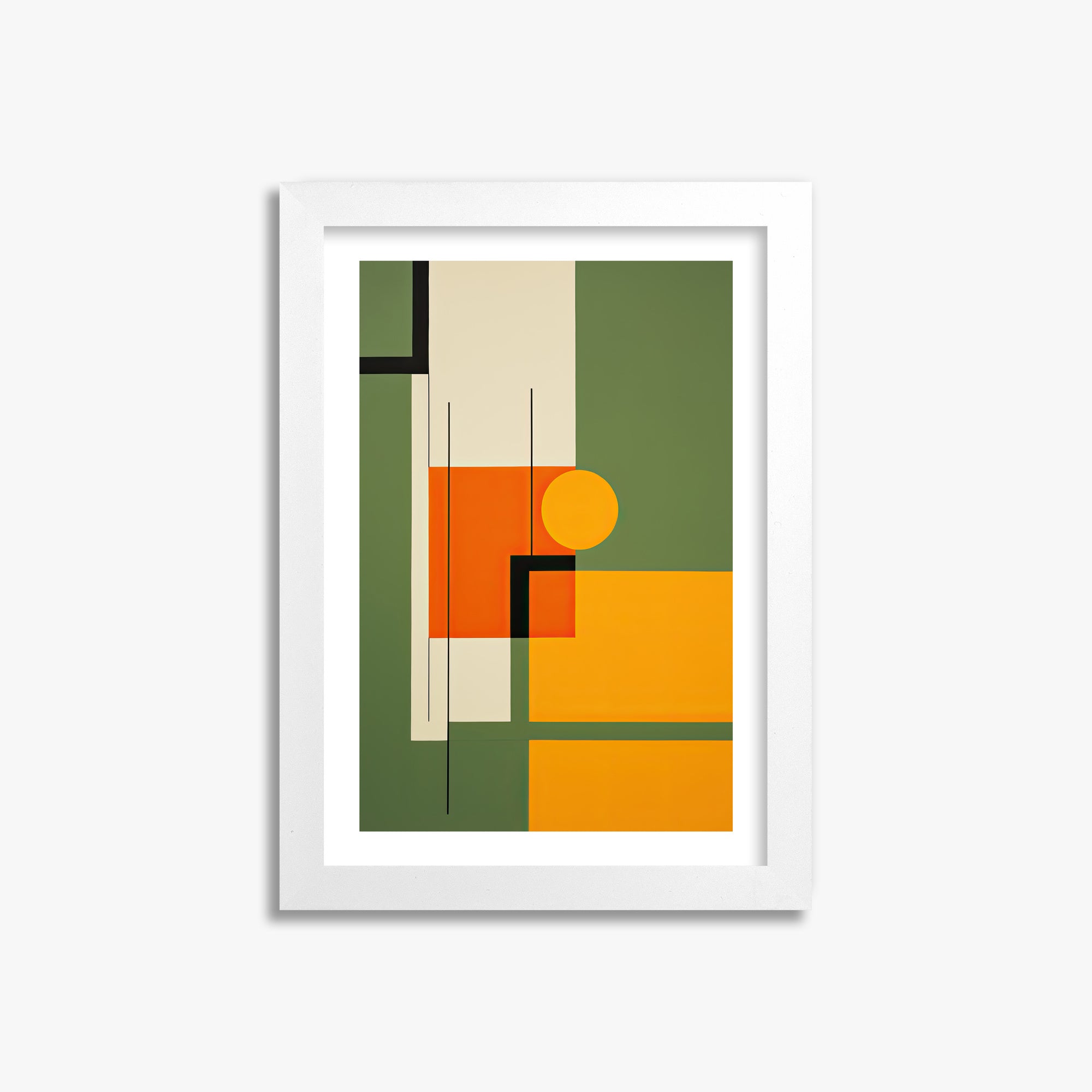 Harvest Grid, 21x30cm Whitek Framed Art Reproduction