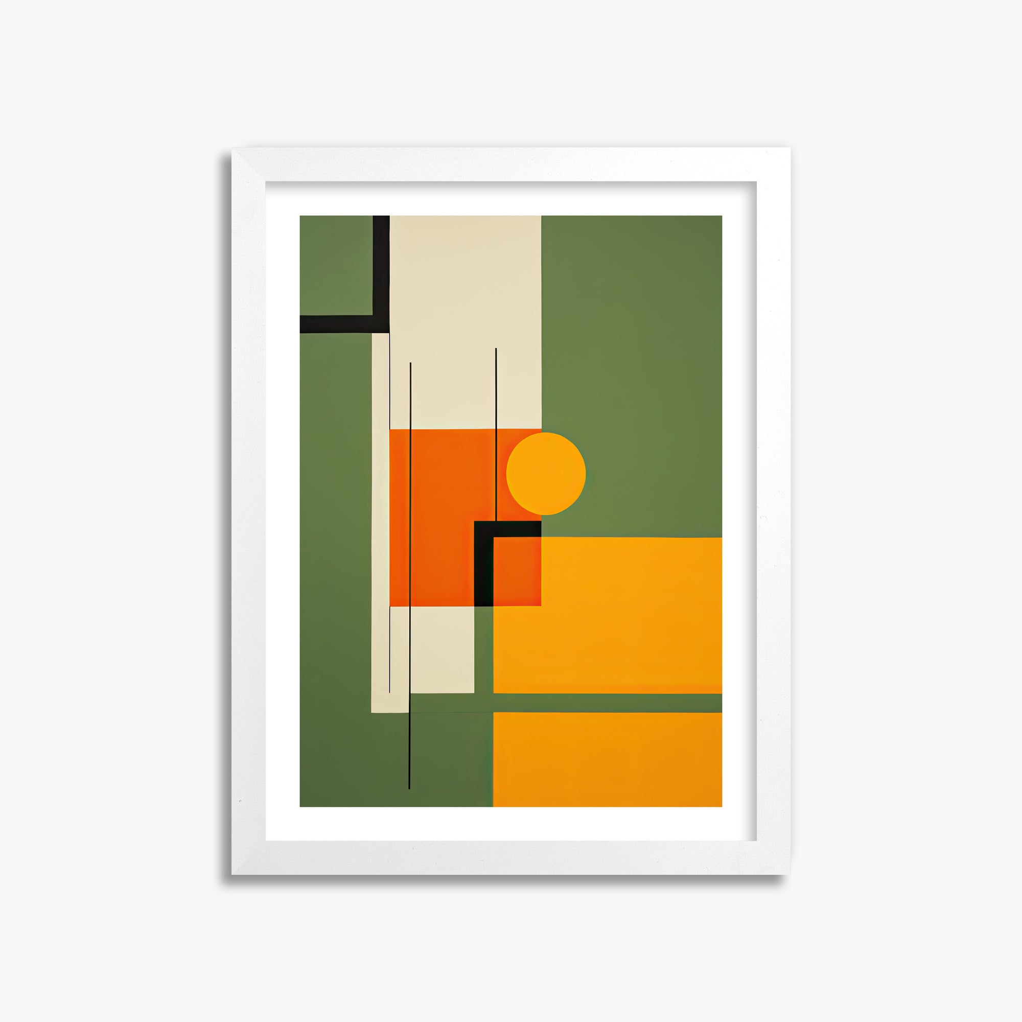 Harvest Grid, 30x40cm Whitek Framed Art Reproduction