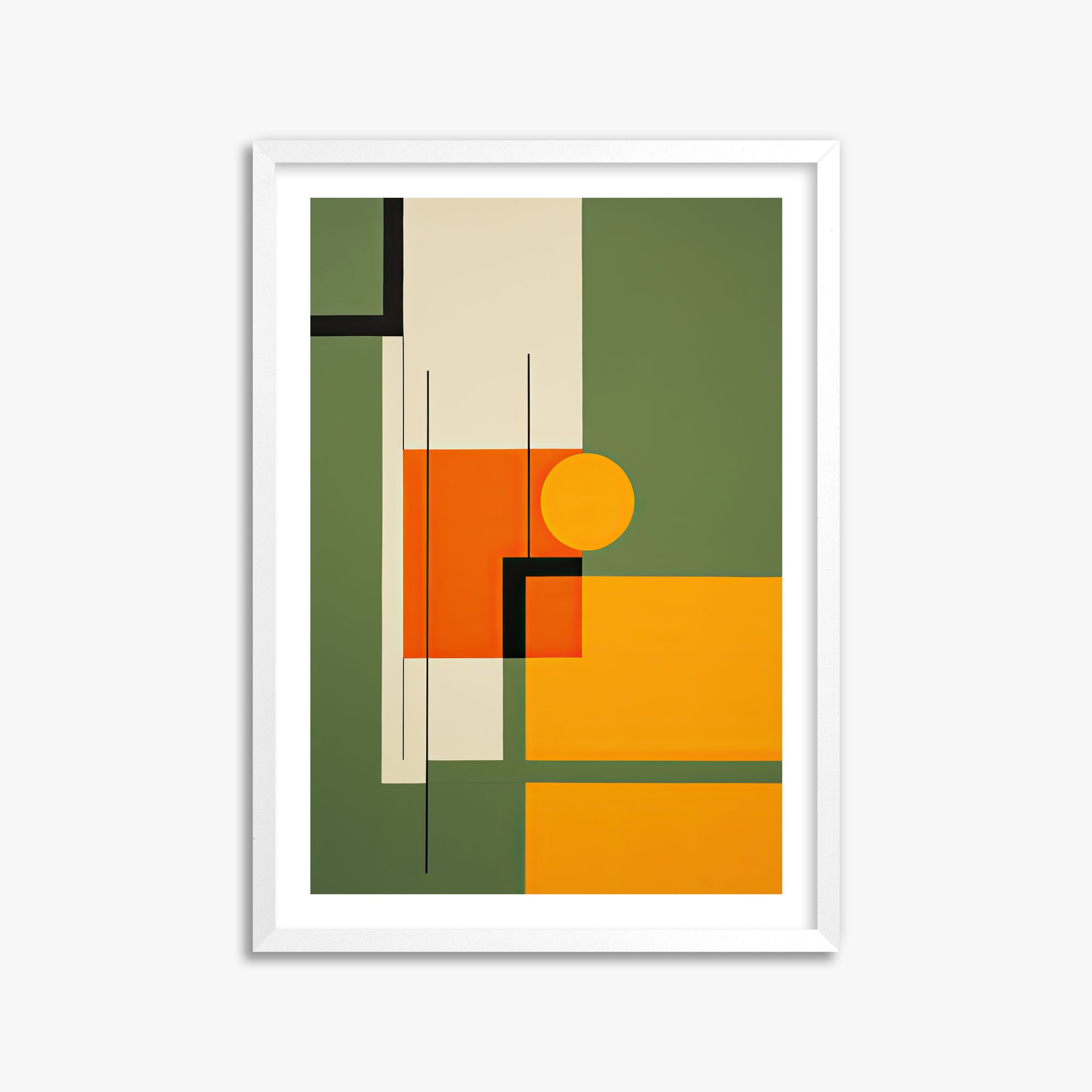 Harvest Grid, 50x70cm Whitek Framed Art Reproduction
