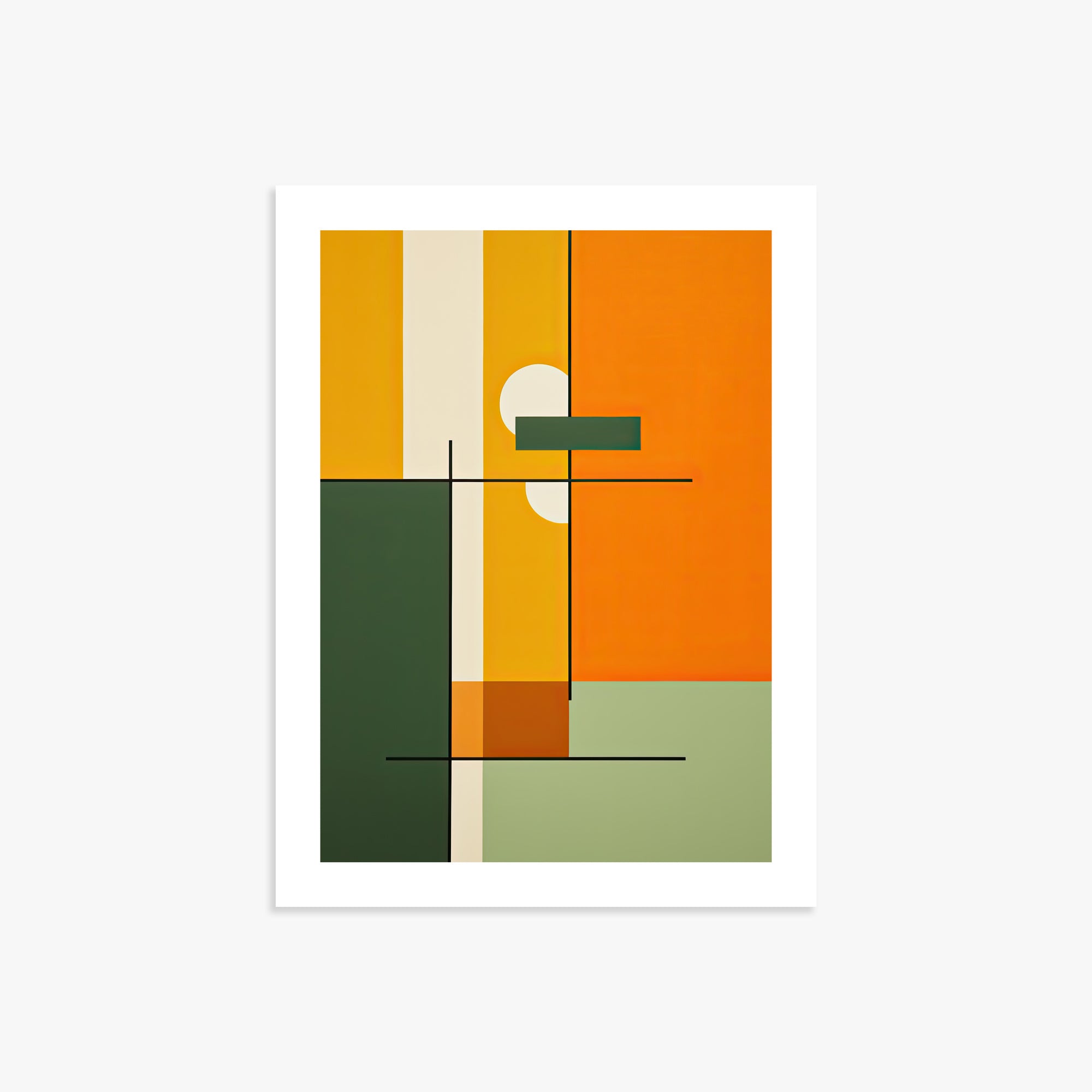 Geometric Sunset Balance, 30x40cm Printed Poster