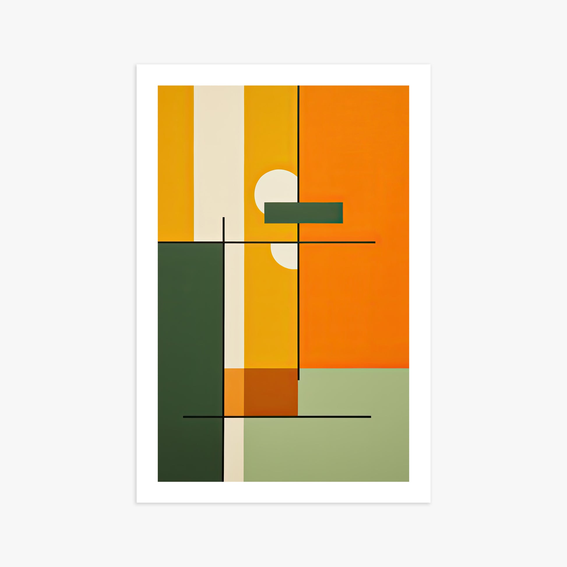 Geometric Sunset Balance, 61x91cm Printed Poster