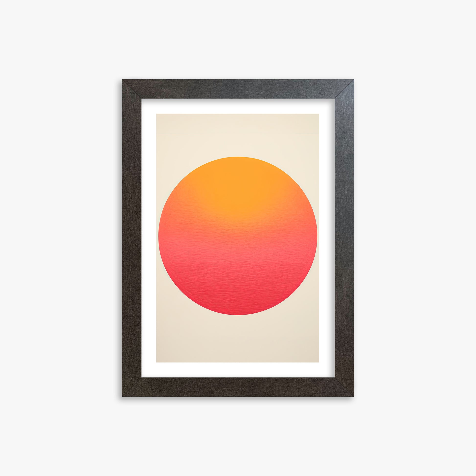 Eternal Sun, 21x30cm Framed Art Reproduction With Espresso Frame