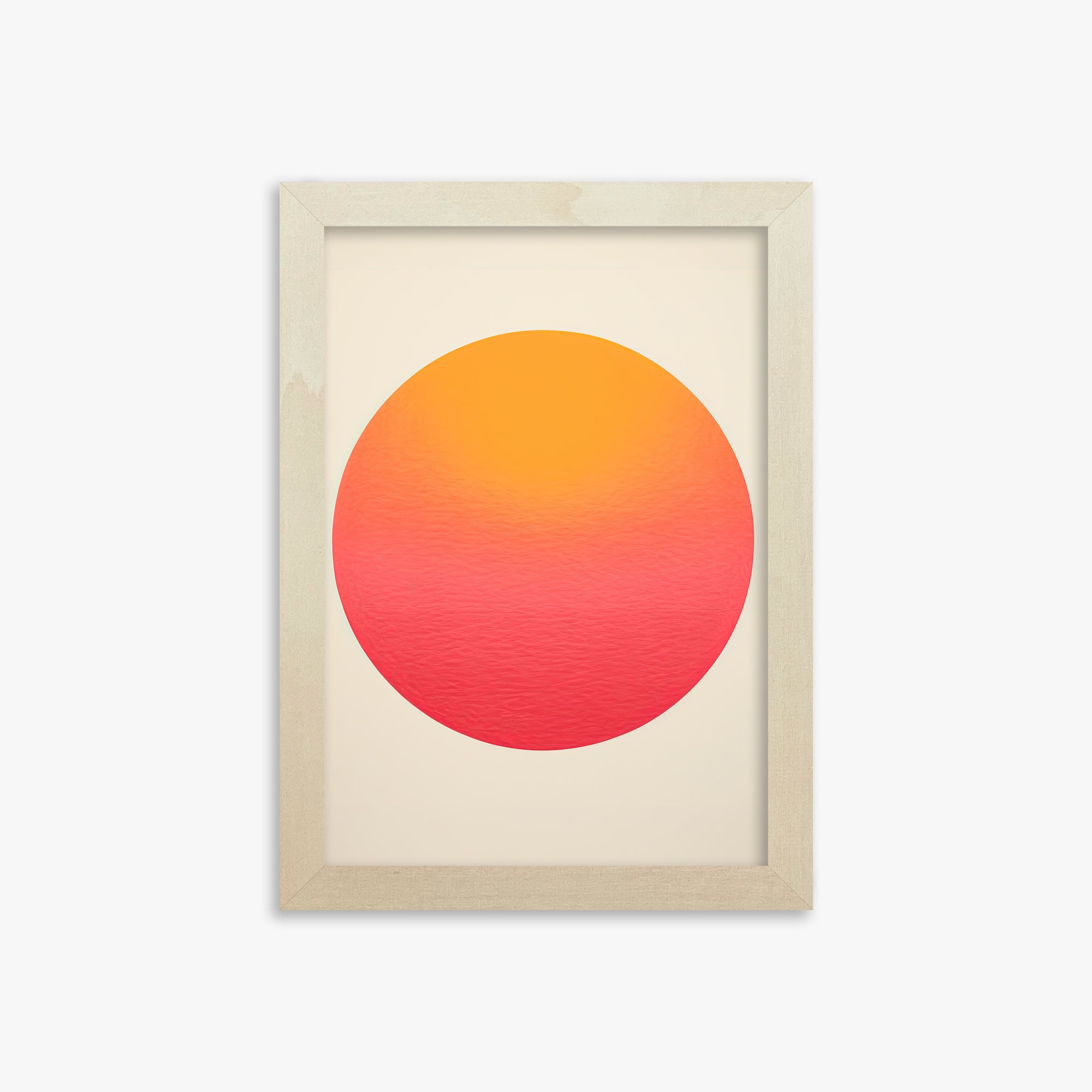 Eternal Sun, 21x30cm Framed Art Reproduction With Lime Wood Frame