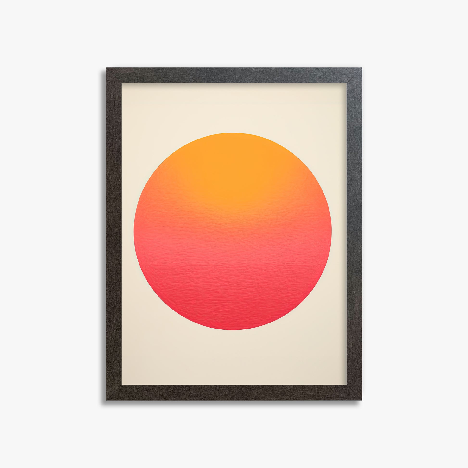 Eternal Sun, 30x40cm Framed Art Reproduction With Espresso Frame