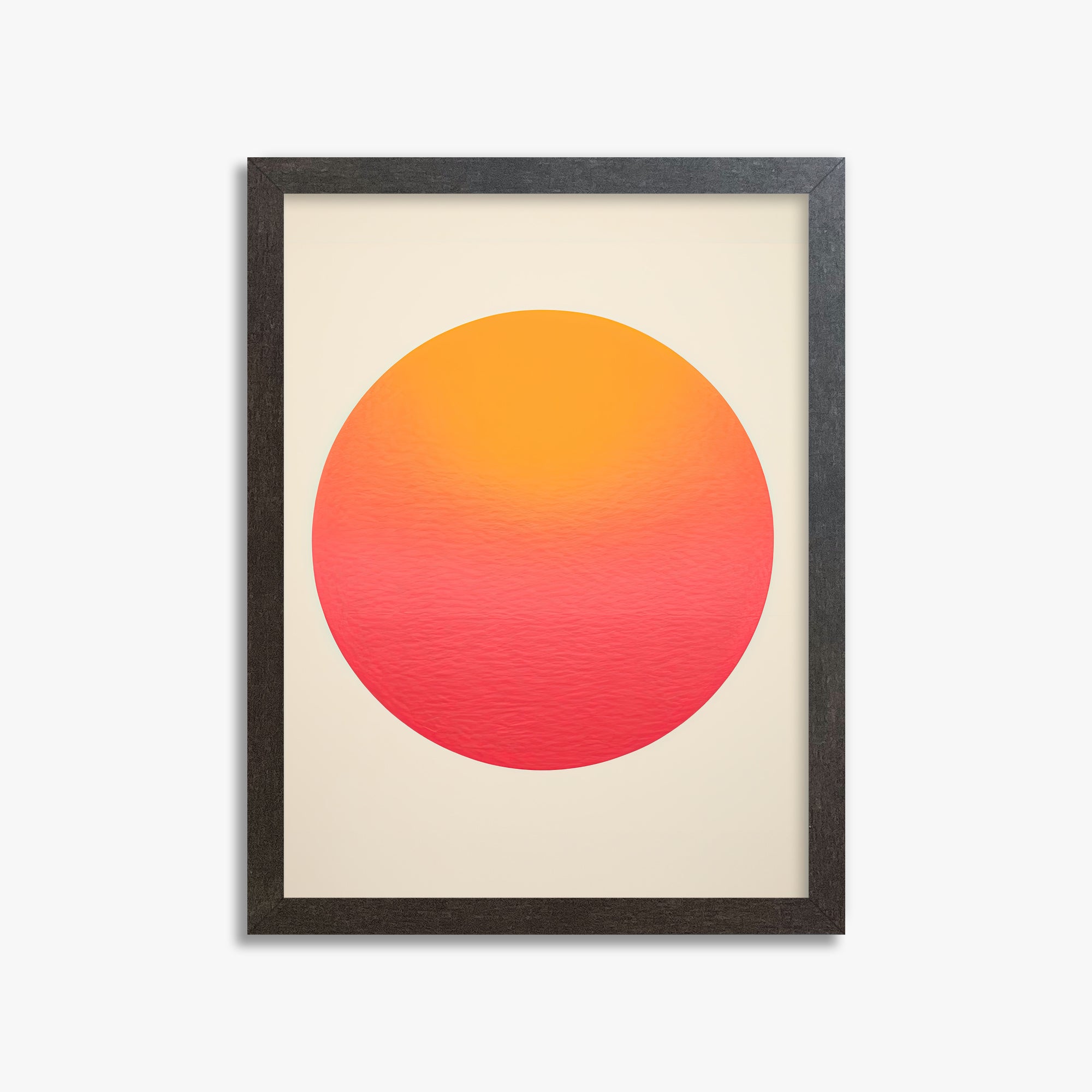 Eternal Sun, 30x40cm Framed Art Reproduction With Espresso Frame