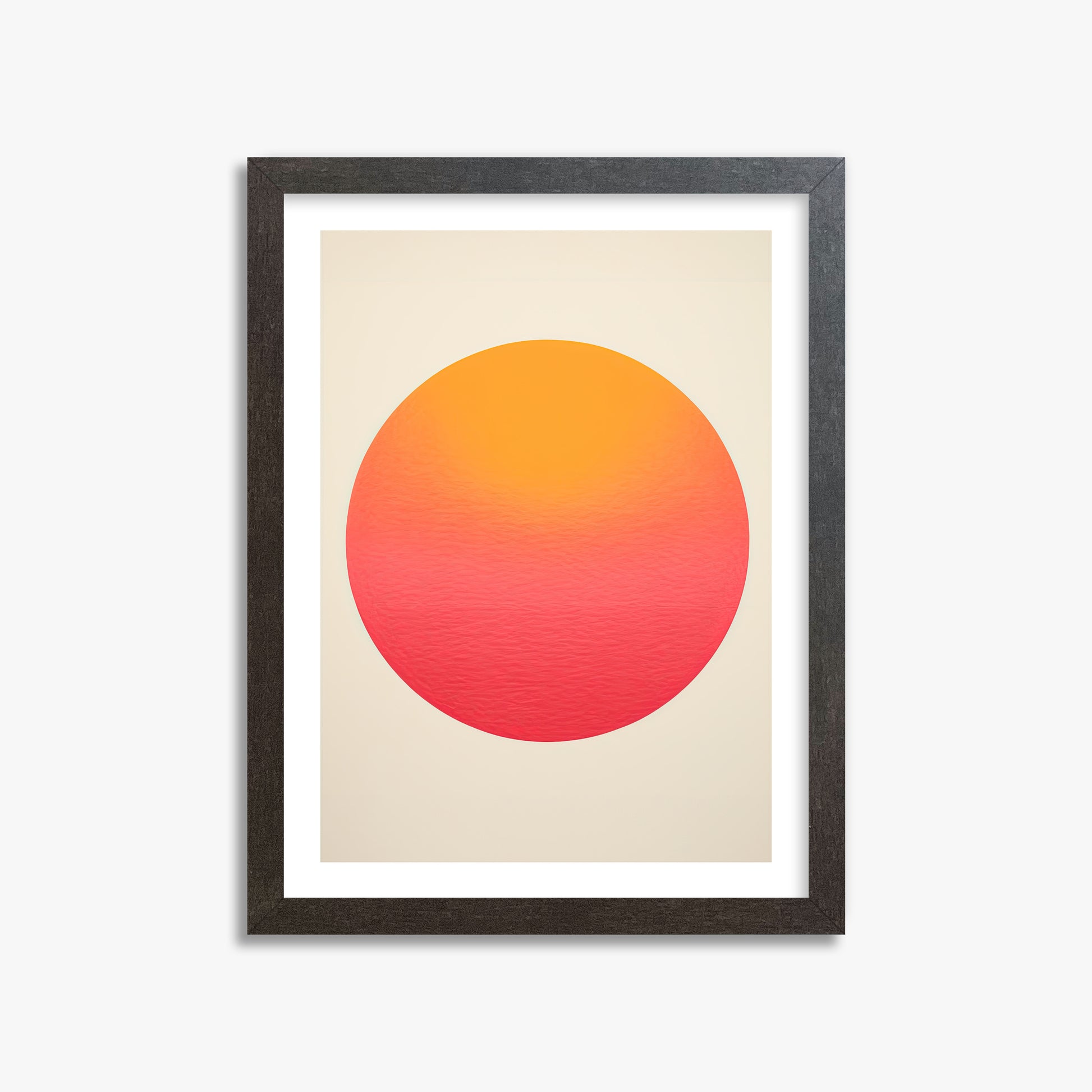 Eternal Sun, 30x40cm Framed Art Reproduction With Espresso Frame