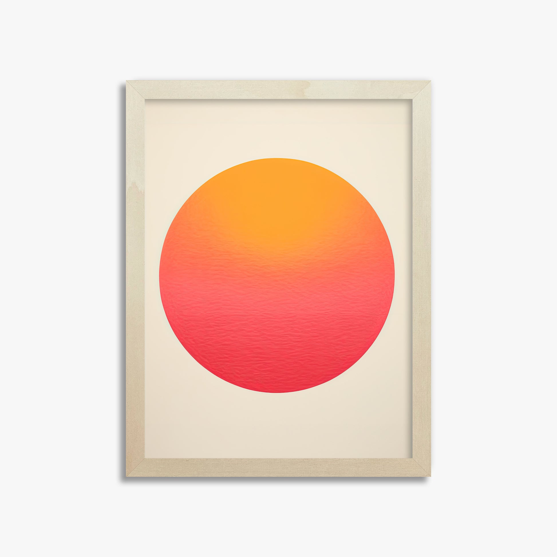 Eternal Sun, 30x40cm Framed Art Reproduction With Lime Wood Frame