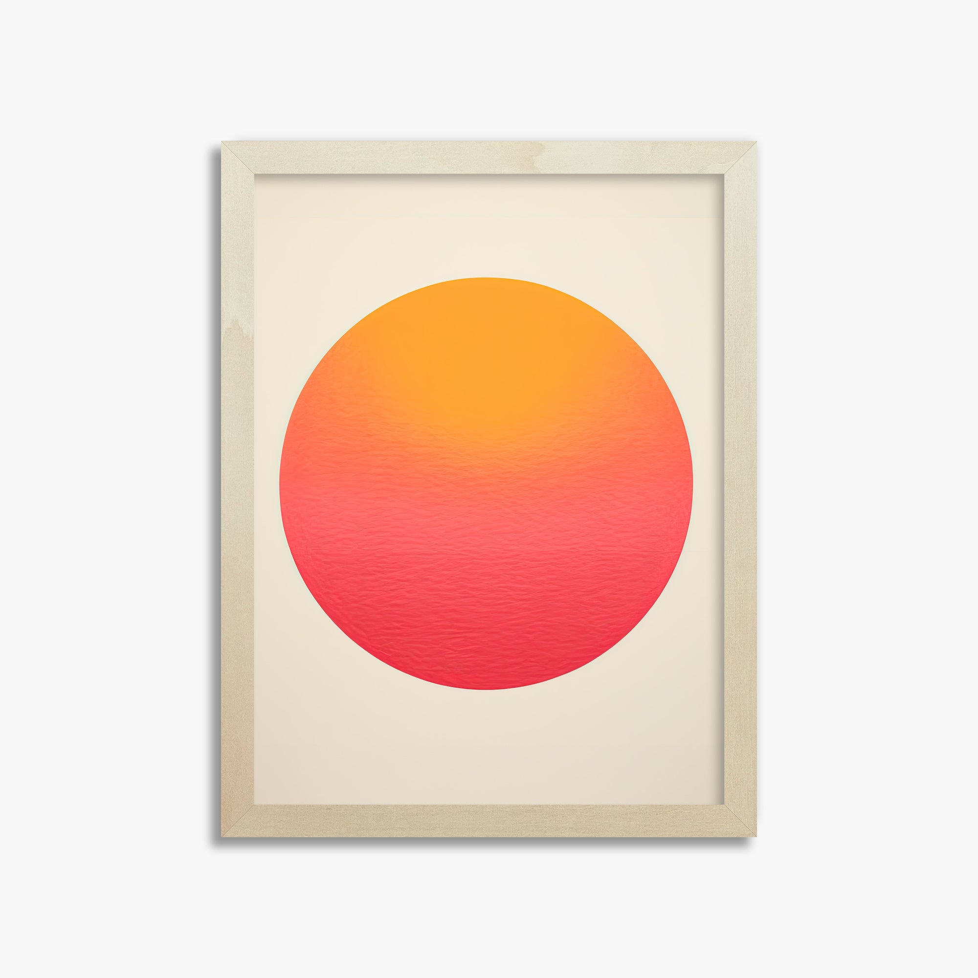 Eternal Sun, 30x40cm Framed Art Reproduction With Lime Wood Frame