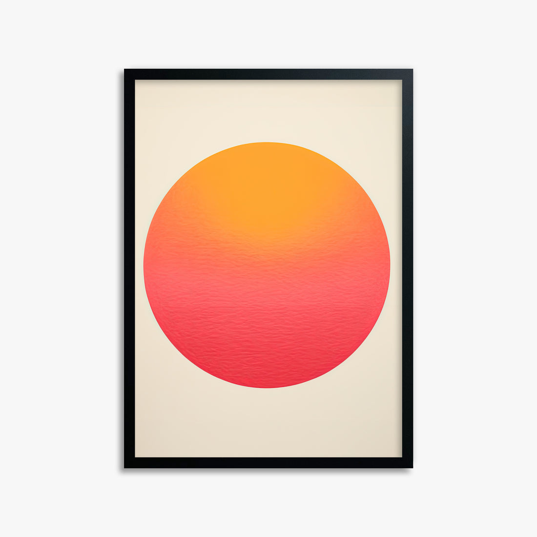 Eternal Sun, 50x70cm Framed Poster With Black Frame