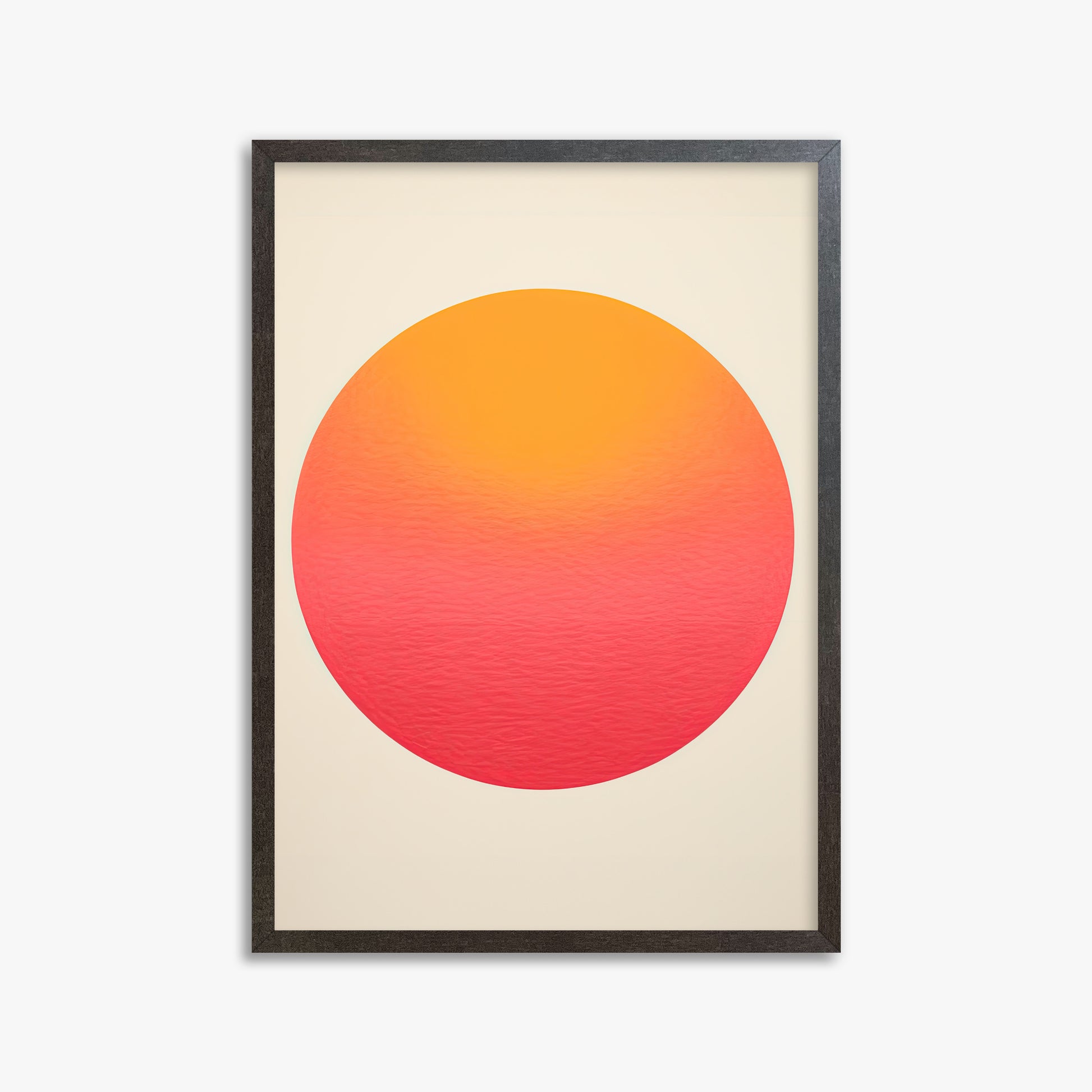 Eternal Sun, 50x70cm Framed Art Reproduction With Espresso Frame