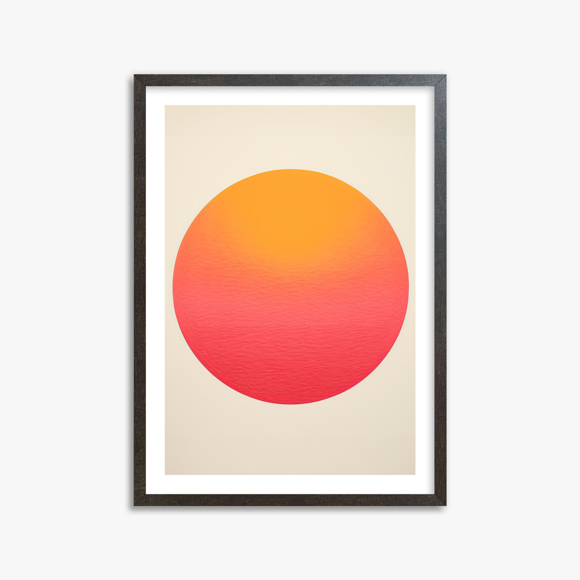 Eternal Sun, 50x70cm Framed Art Reproduction With Espresso Frame
