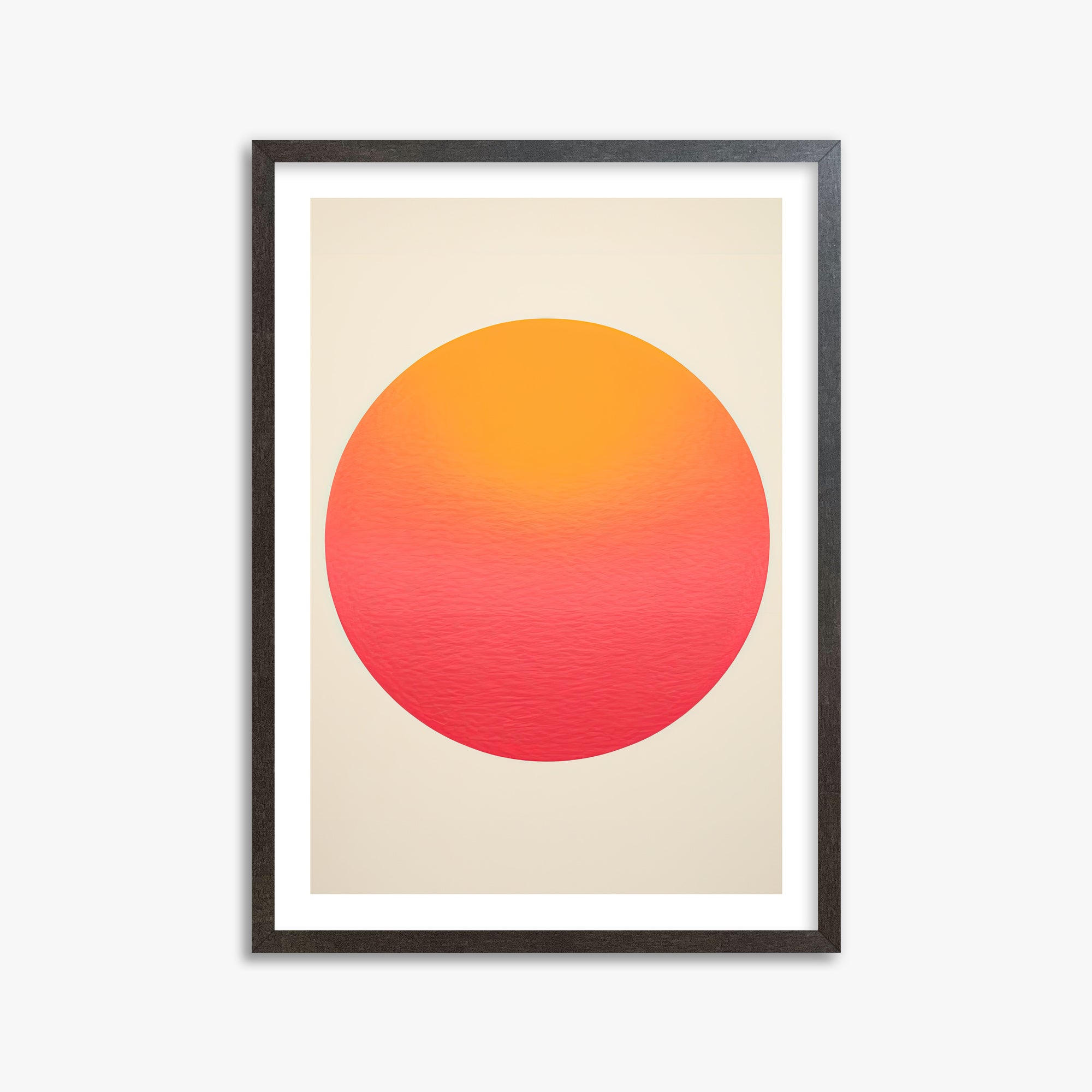 Eternal Sun, 50x70cm Framed Art Reproduction With Espresso Frame