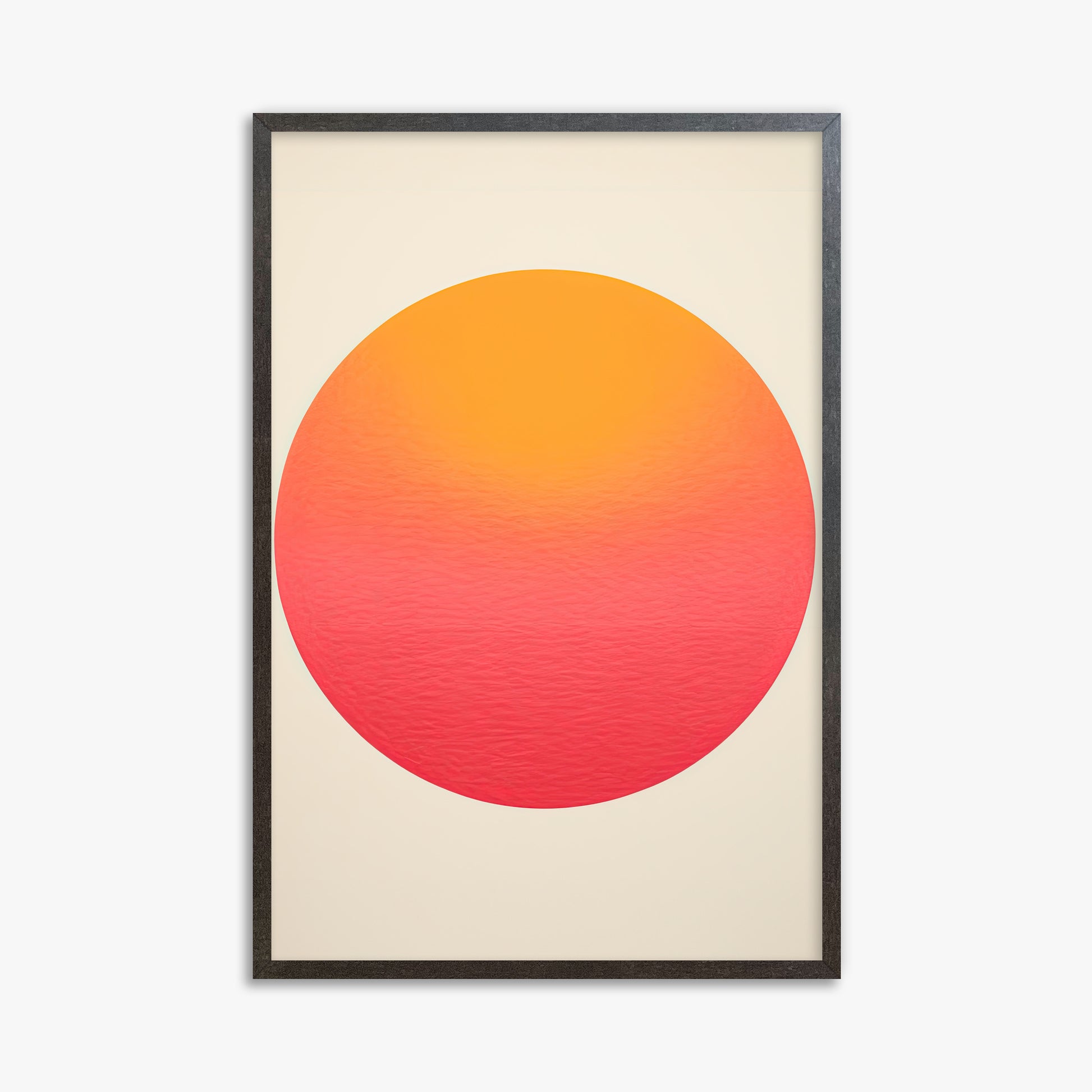 Eternal Sun, 61x91cm Framed Art Reproduction With Espresso Frame