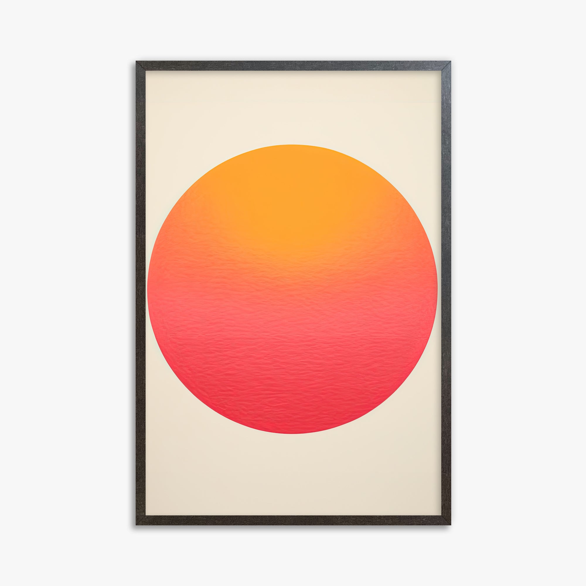 Eternal Sun, 61x91cm Framed Art Reproduction With Espresso Frame